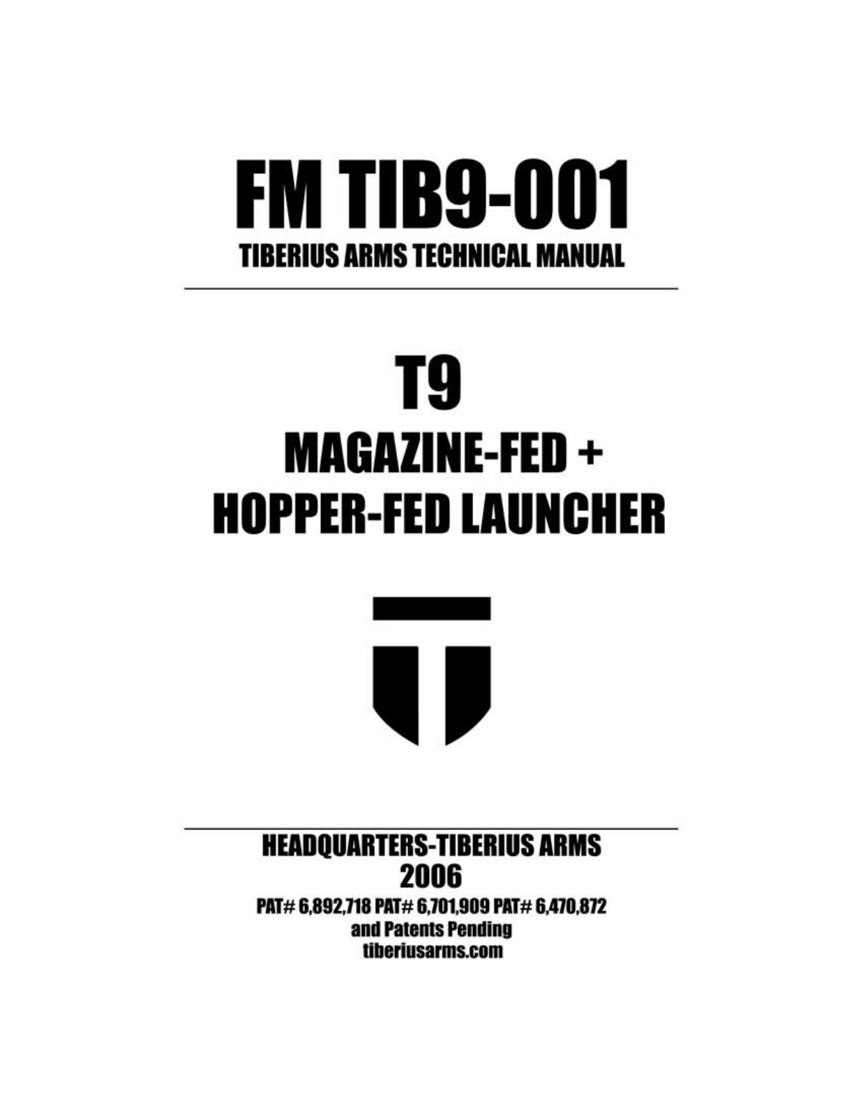Tiberius Arms T9 User Manual - ManualMachine.com