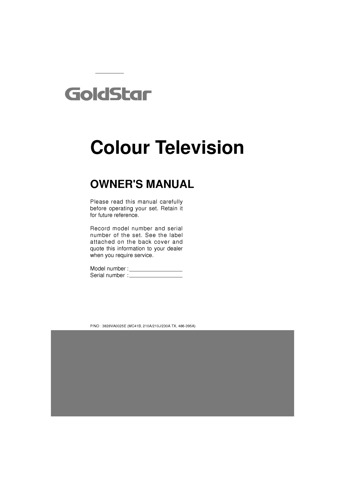 LG CA-14A80B, CA-20A80B User Manual