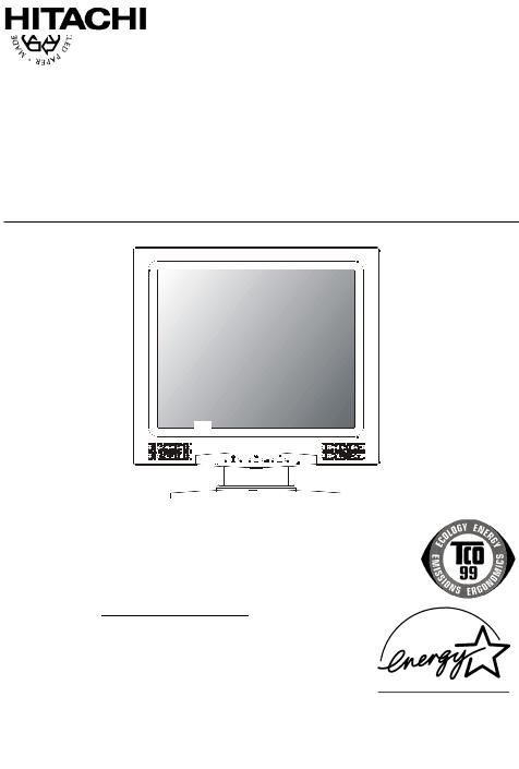 Hitachi CML152XW User Manual