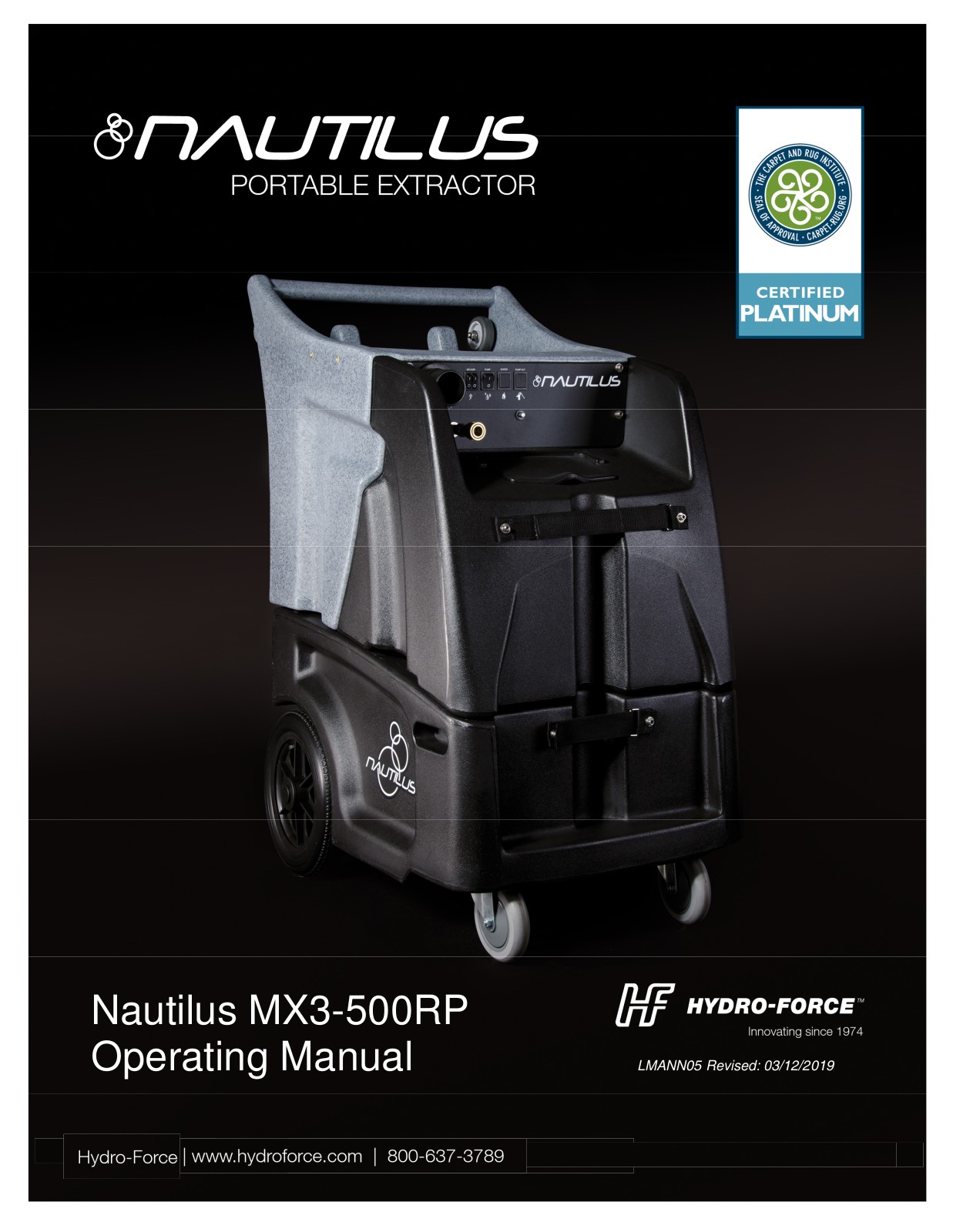 Hydro-Force MX3-500RP Operating Manual - ManualMachine.com