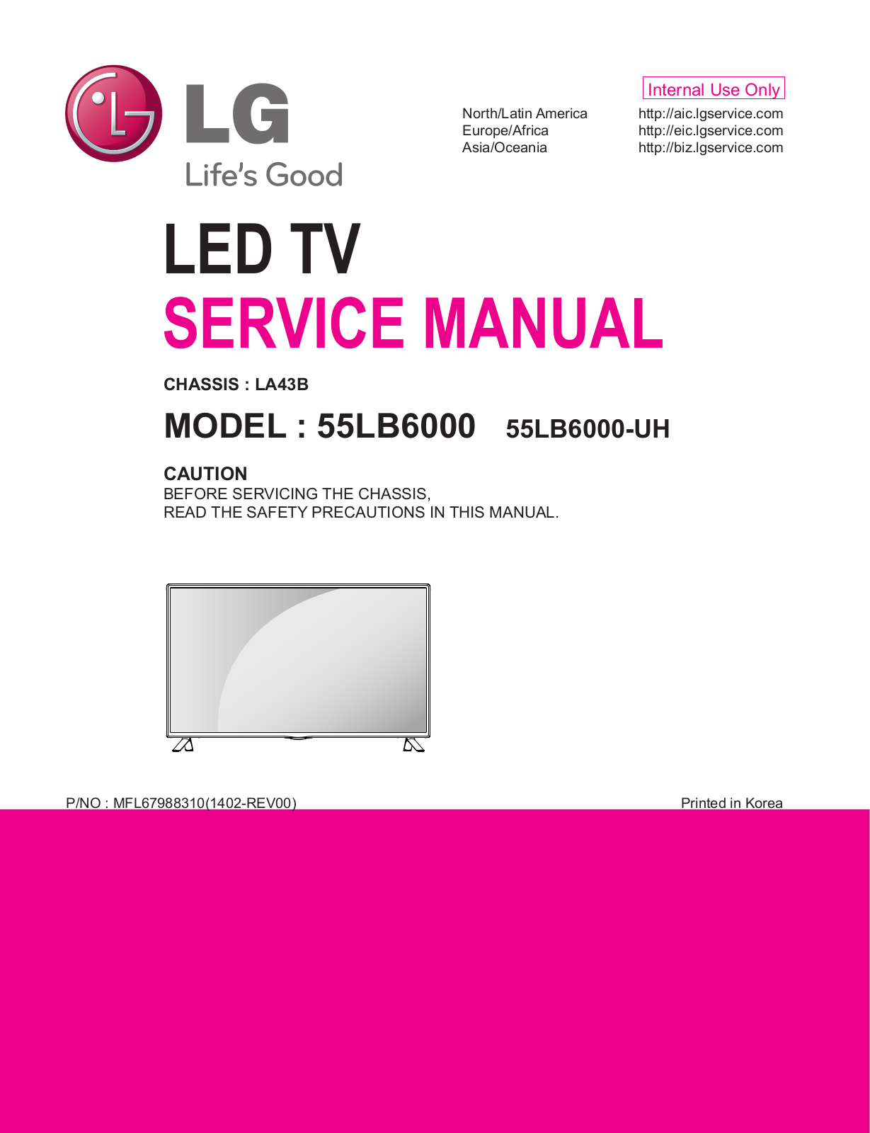 LG 55LB6000-UH Schematic