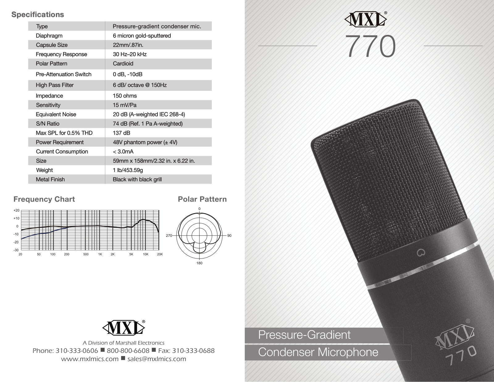 MXL 770 User Guide