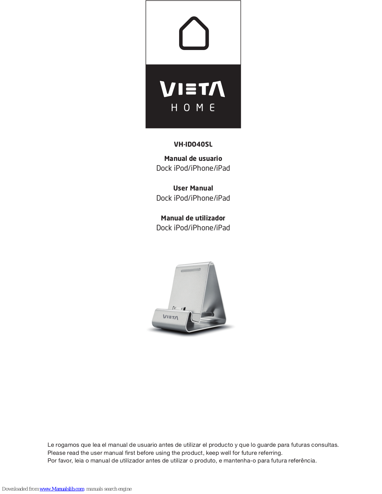 VIETA VH-IDO40SL, VH-MS360SL User Manual