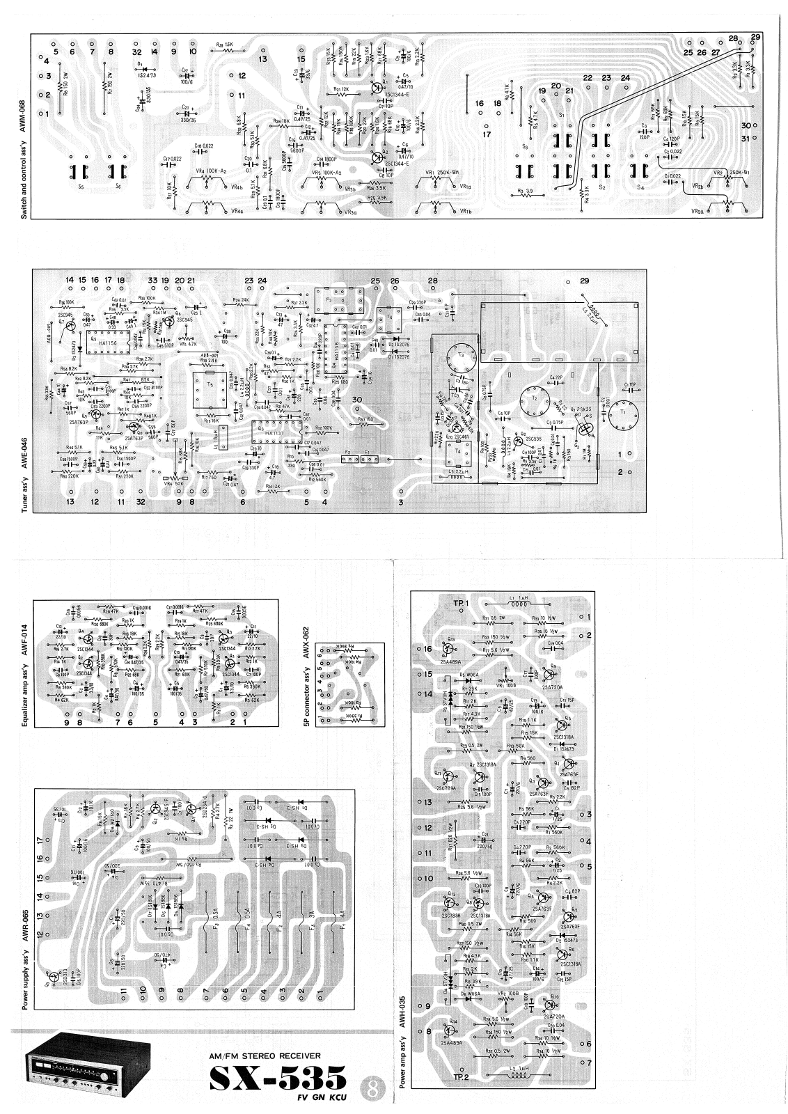 Pioneer SX-535 Service Manual