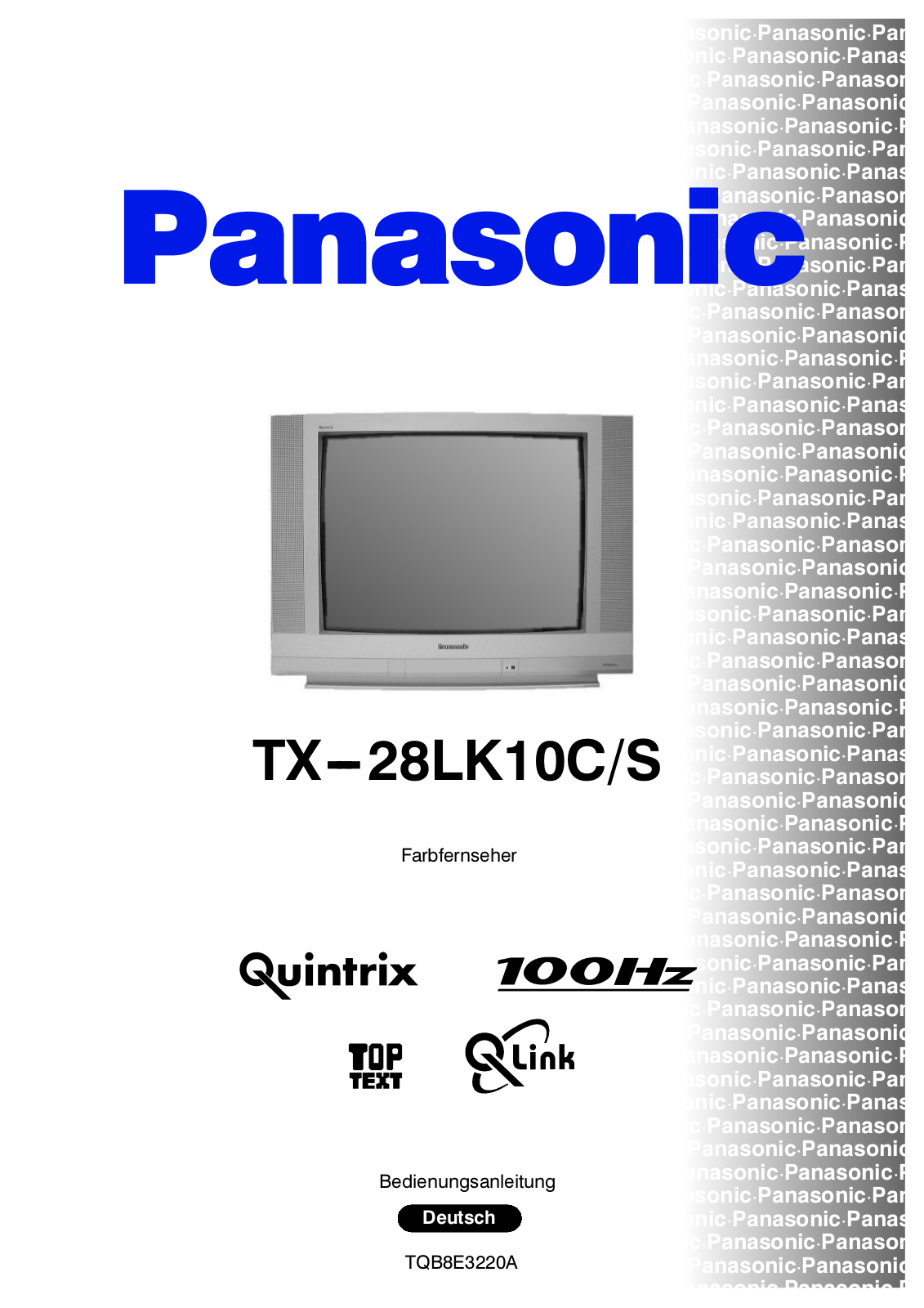 PANASONIC TX-28LK10CS User Manual