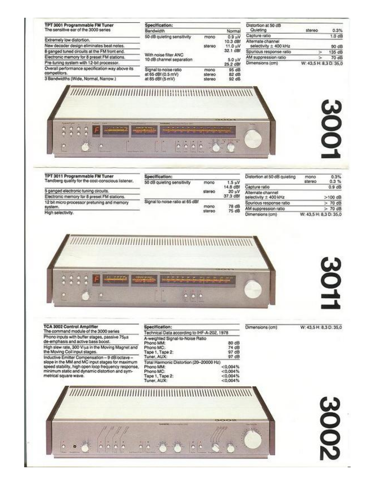 Tandberg TPT-3011 Brochure