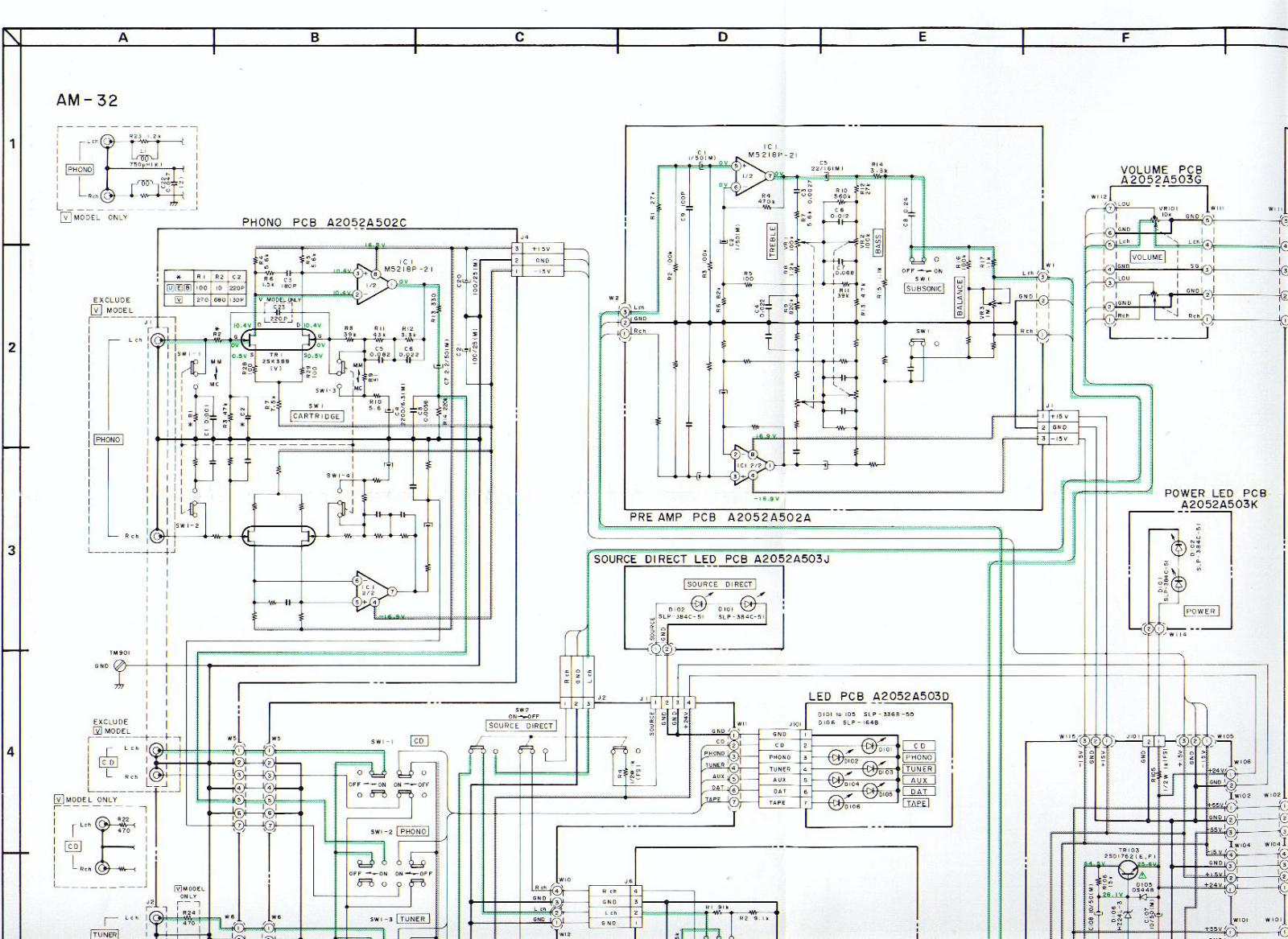 Akai AM-32 Schematic