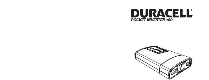 Xantrex Duracell Pocket Inverter 100 Owners Manual