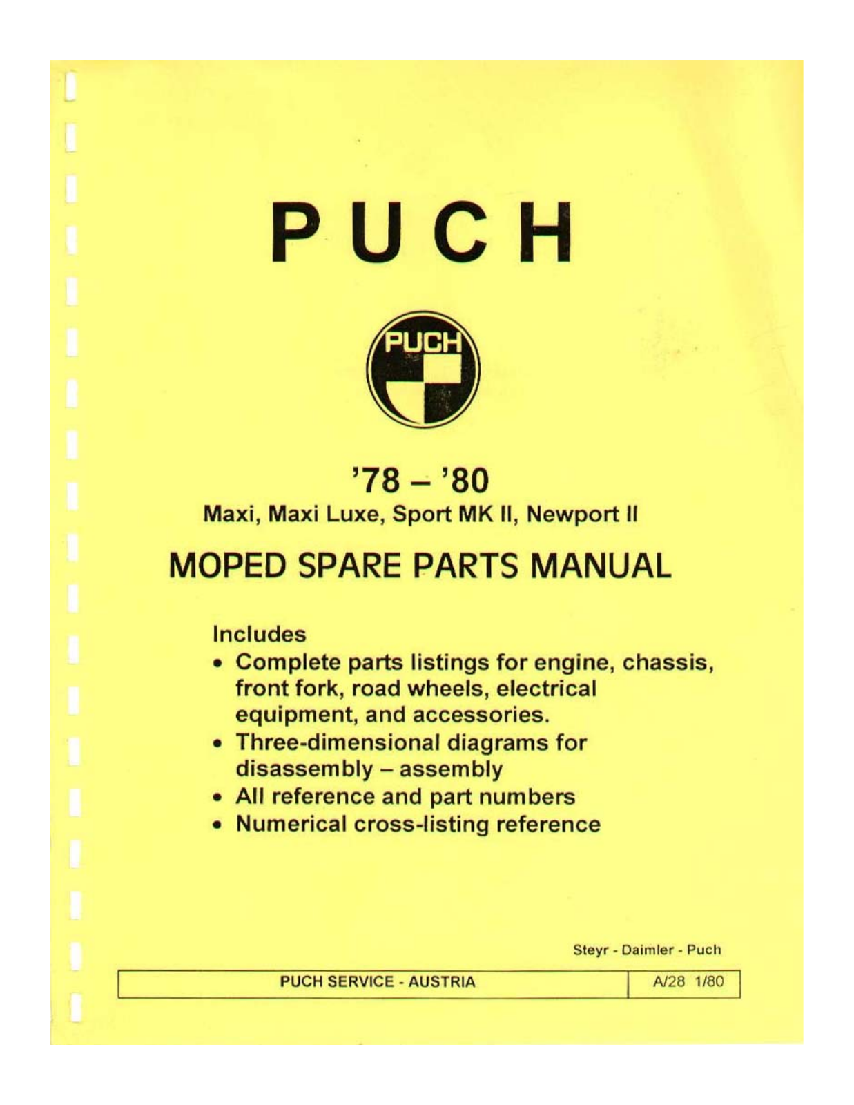 Puch Newport 2 1978 User Manual