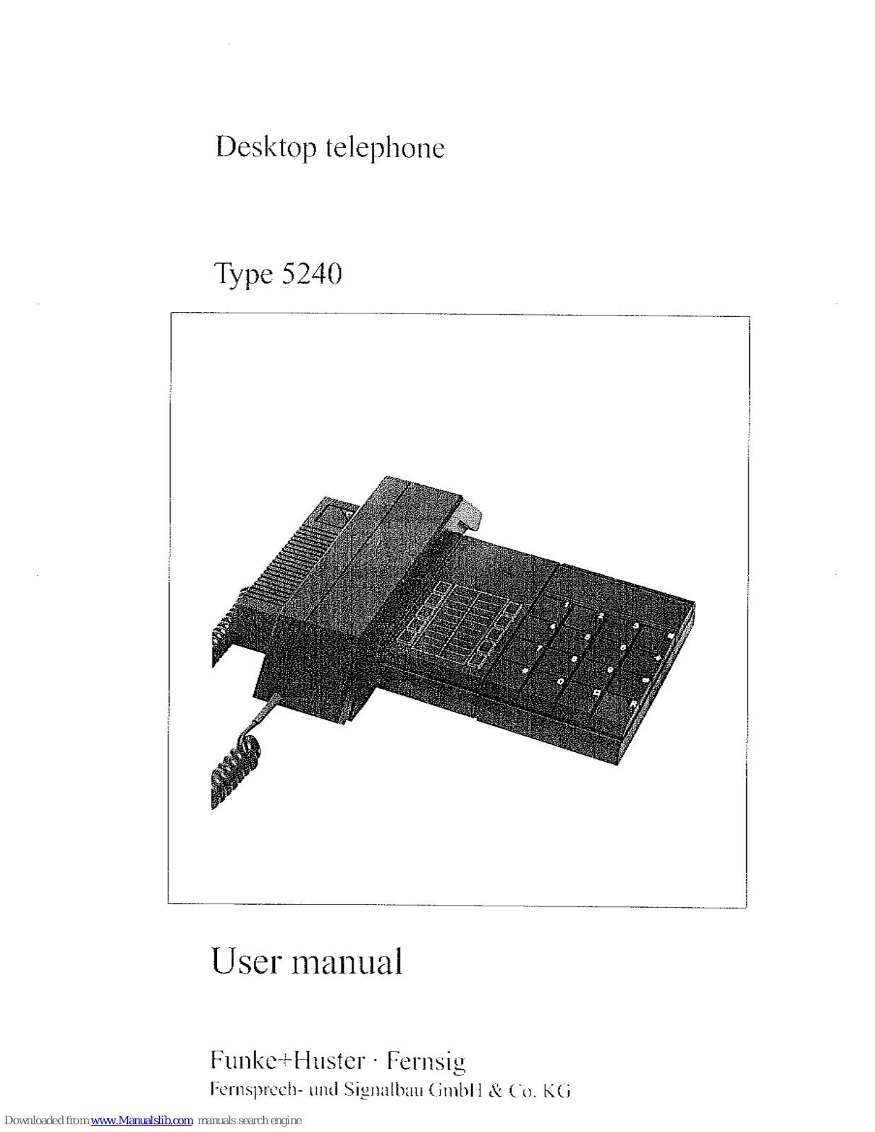 FHF 5240 User Manual - ManualMachine.com