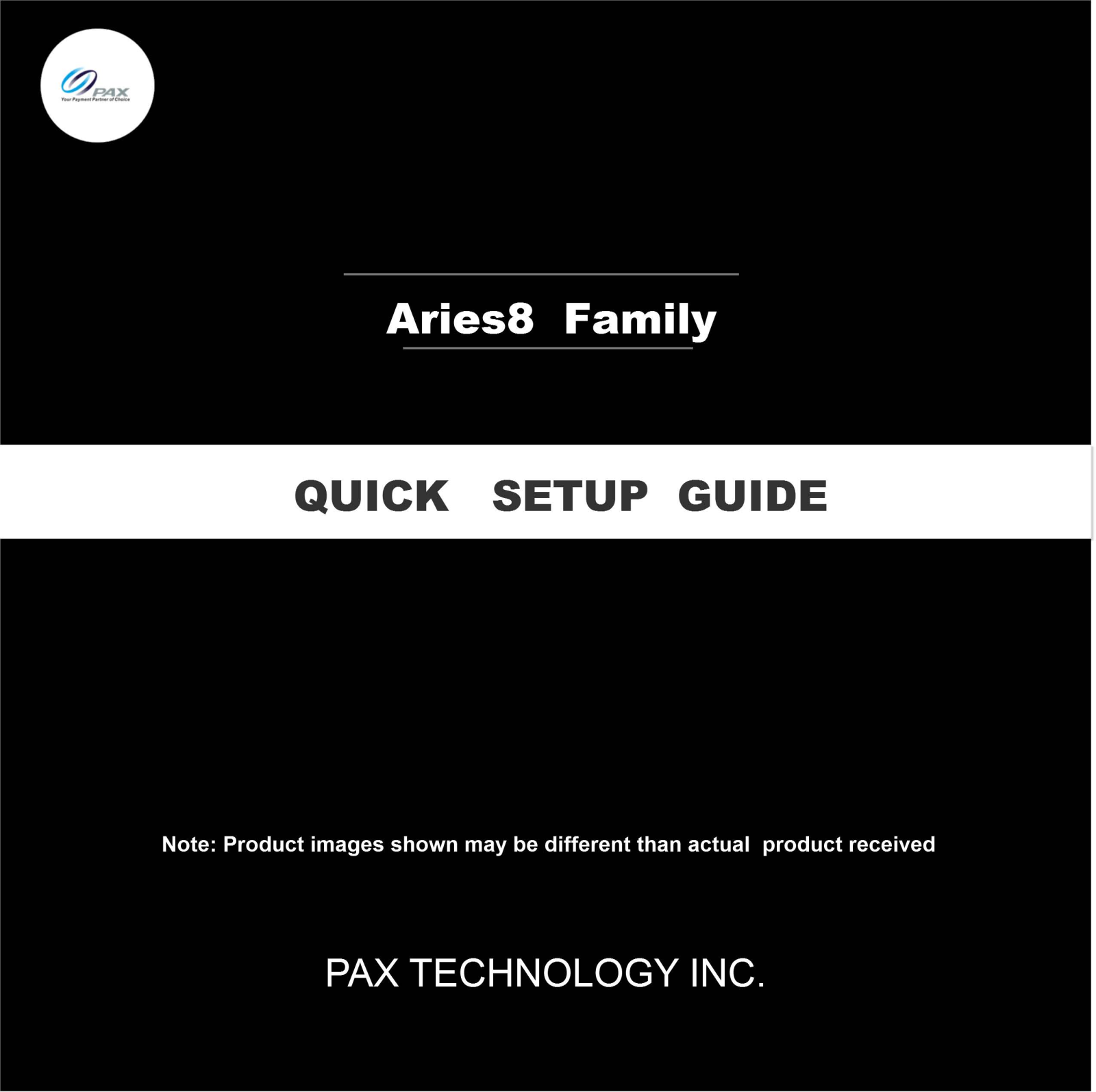 PAX Technology AR8 User Manual