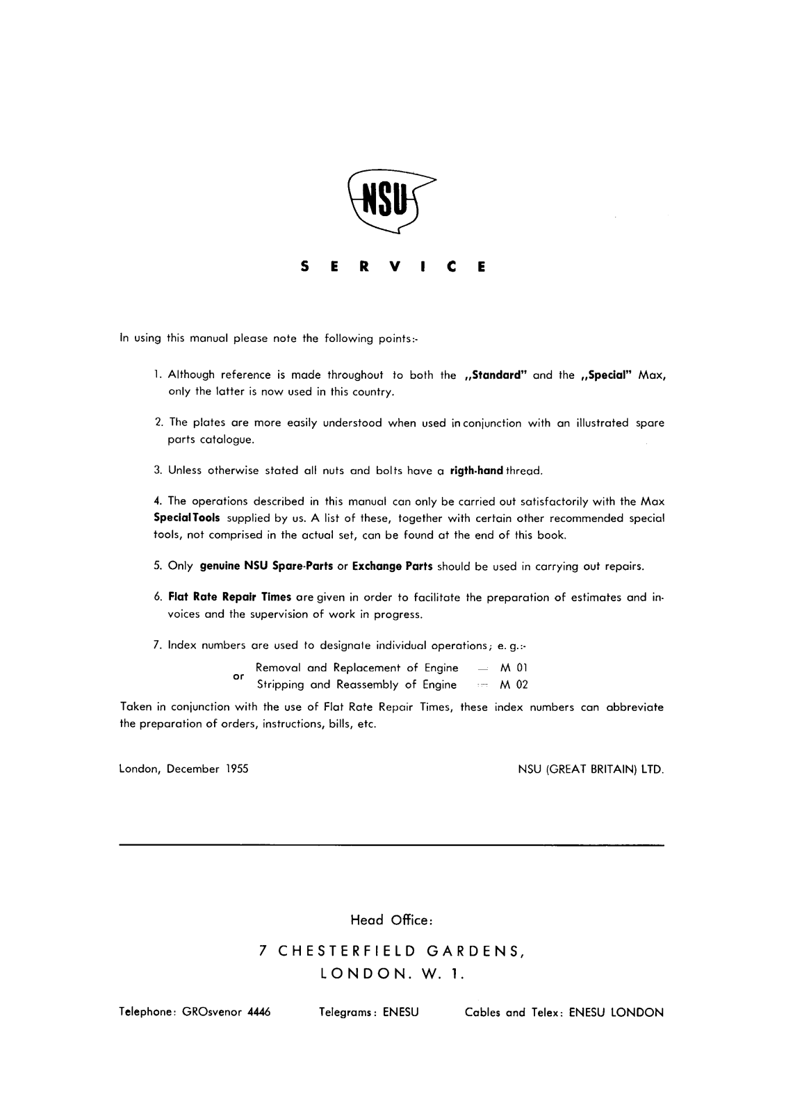 Nsu MAX REPAIR MANUAL - ManualMachine.com
