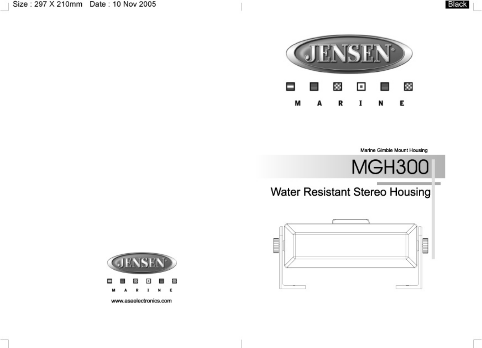 Jensen MGH300 User Manual