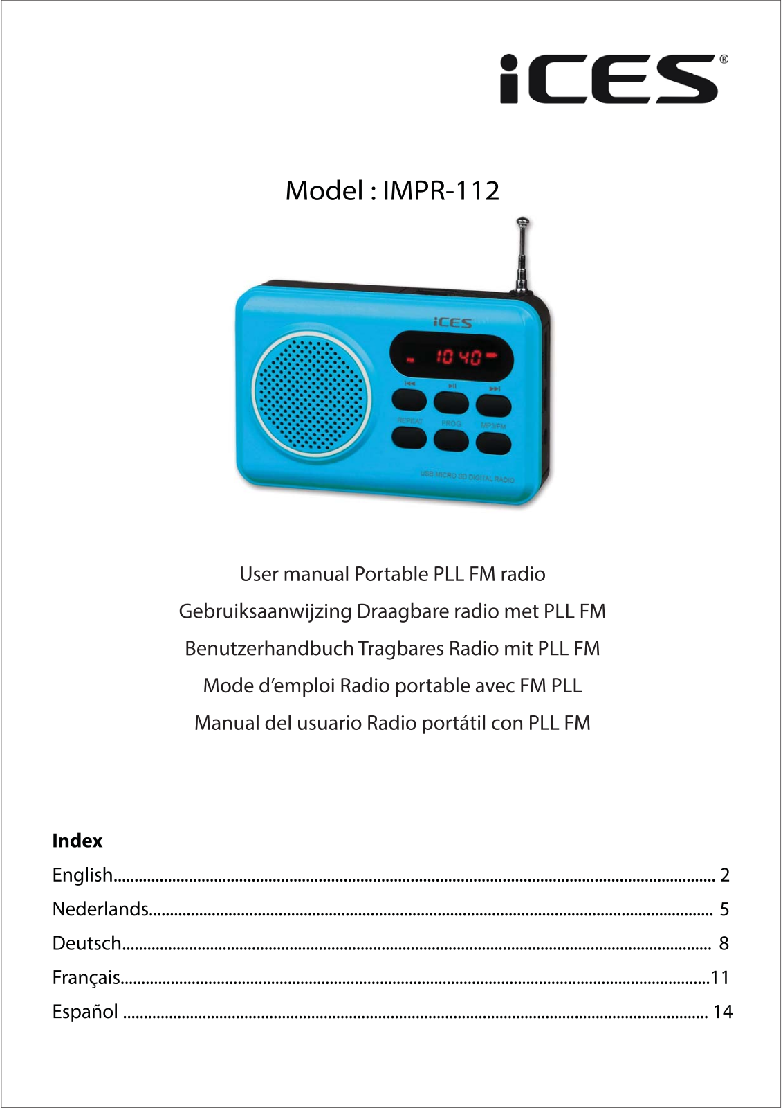 ICES IMPR-112 User guide