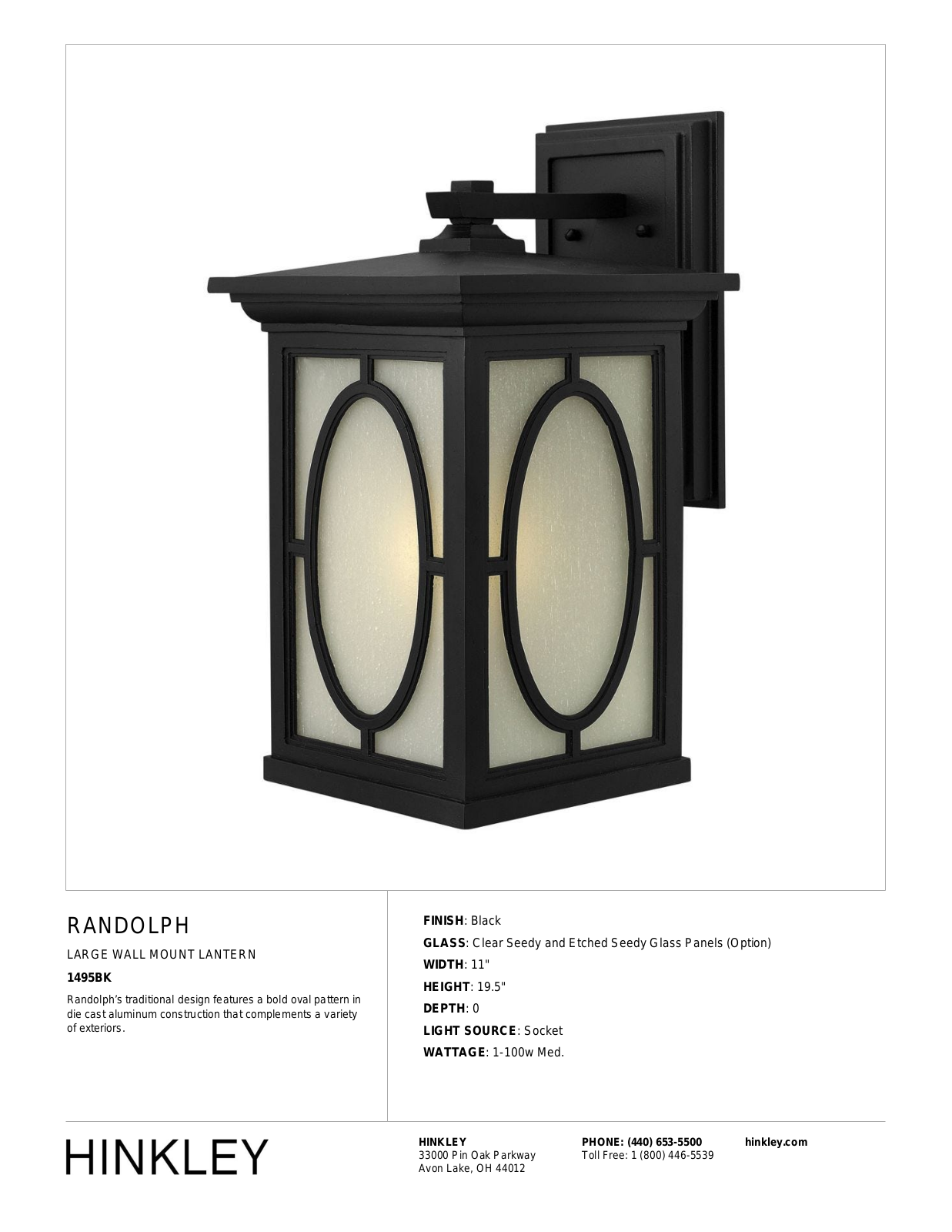Hinkley HD5266 Specifications - ManualMachine.com