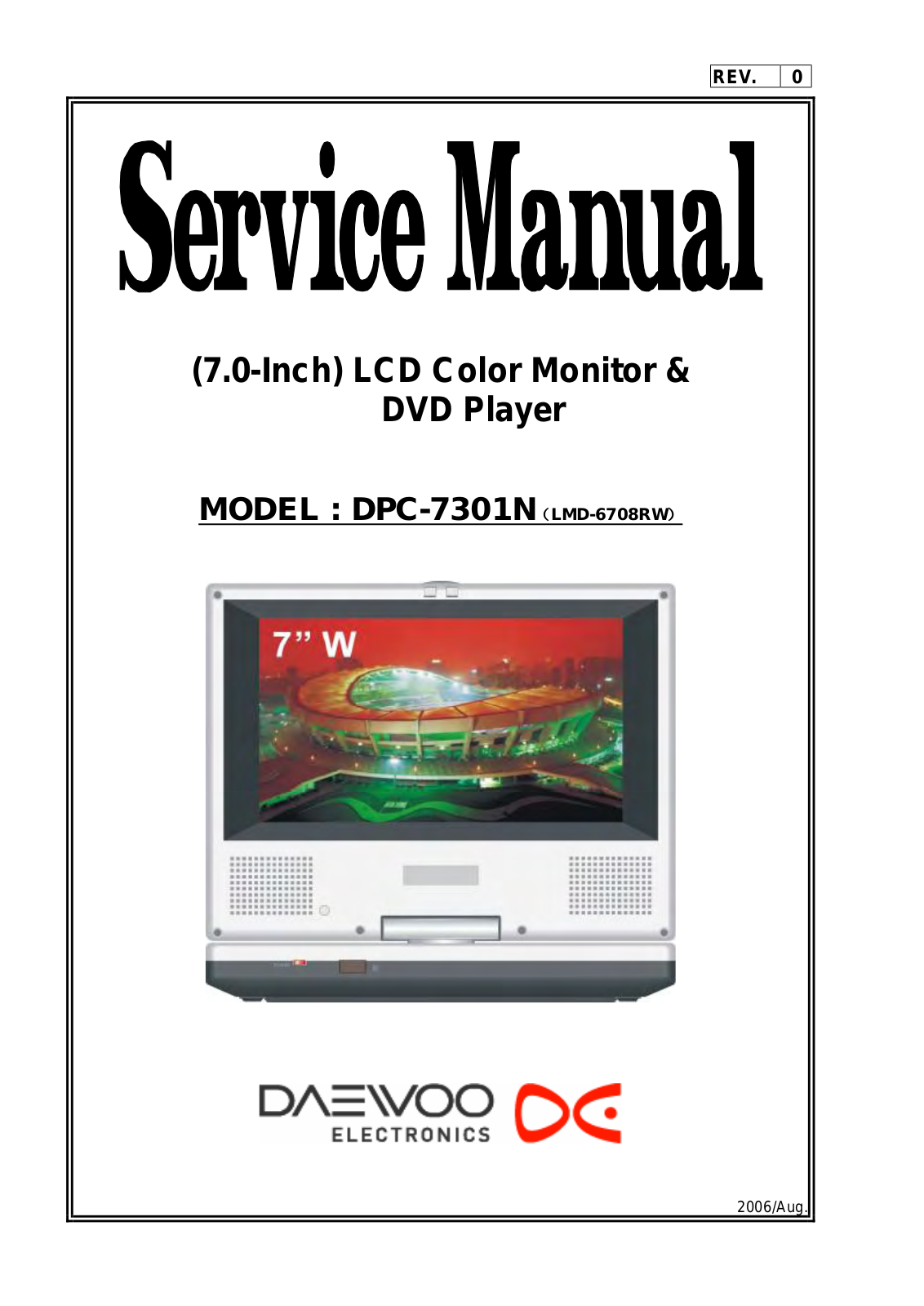 Daewoo DPC-7301N Service Manual