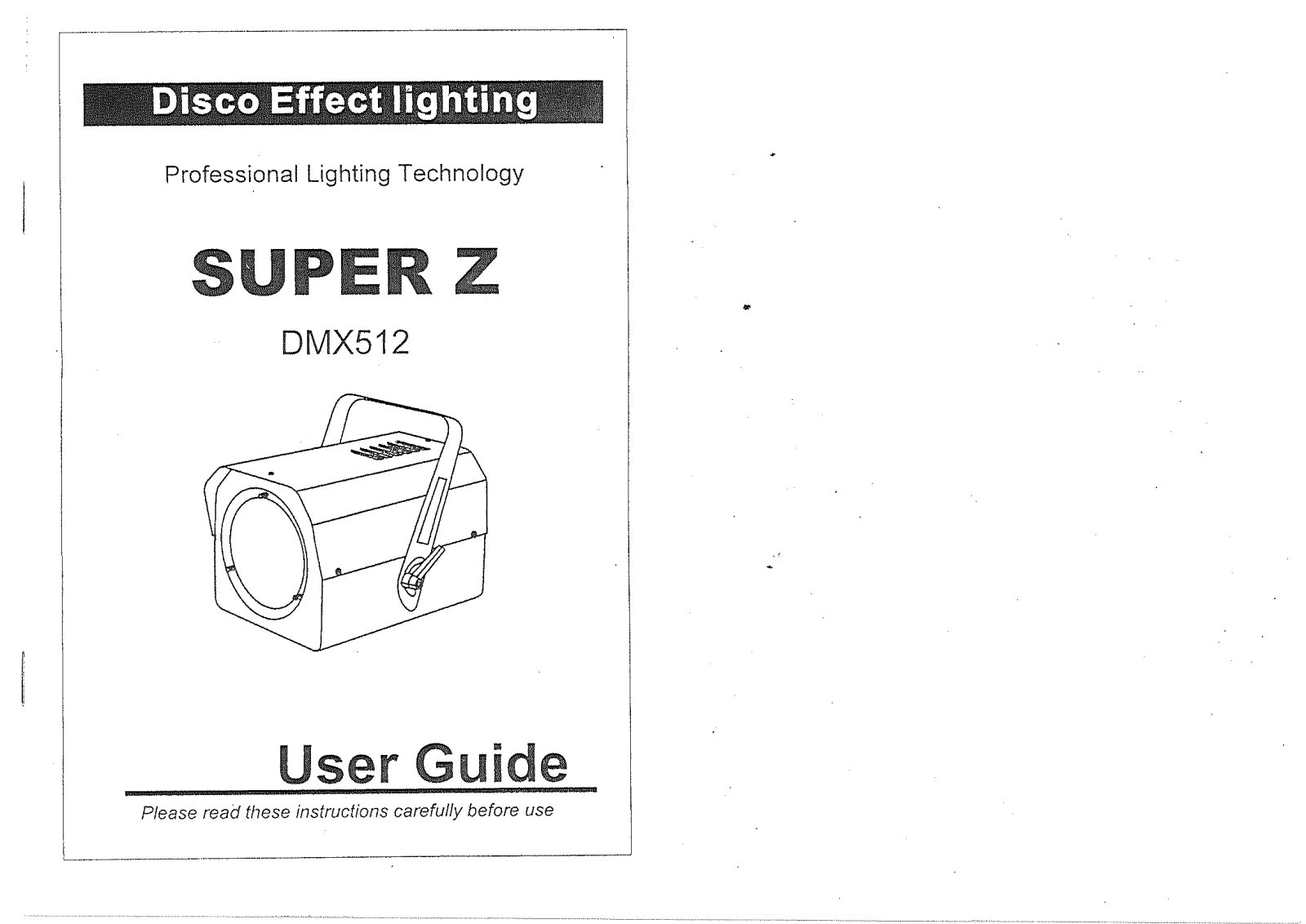 Beglec DMX512 User Manual