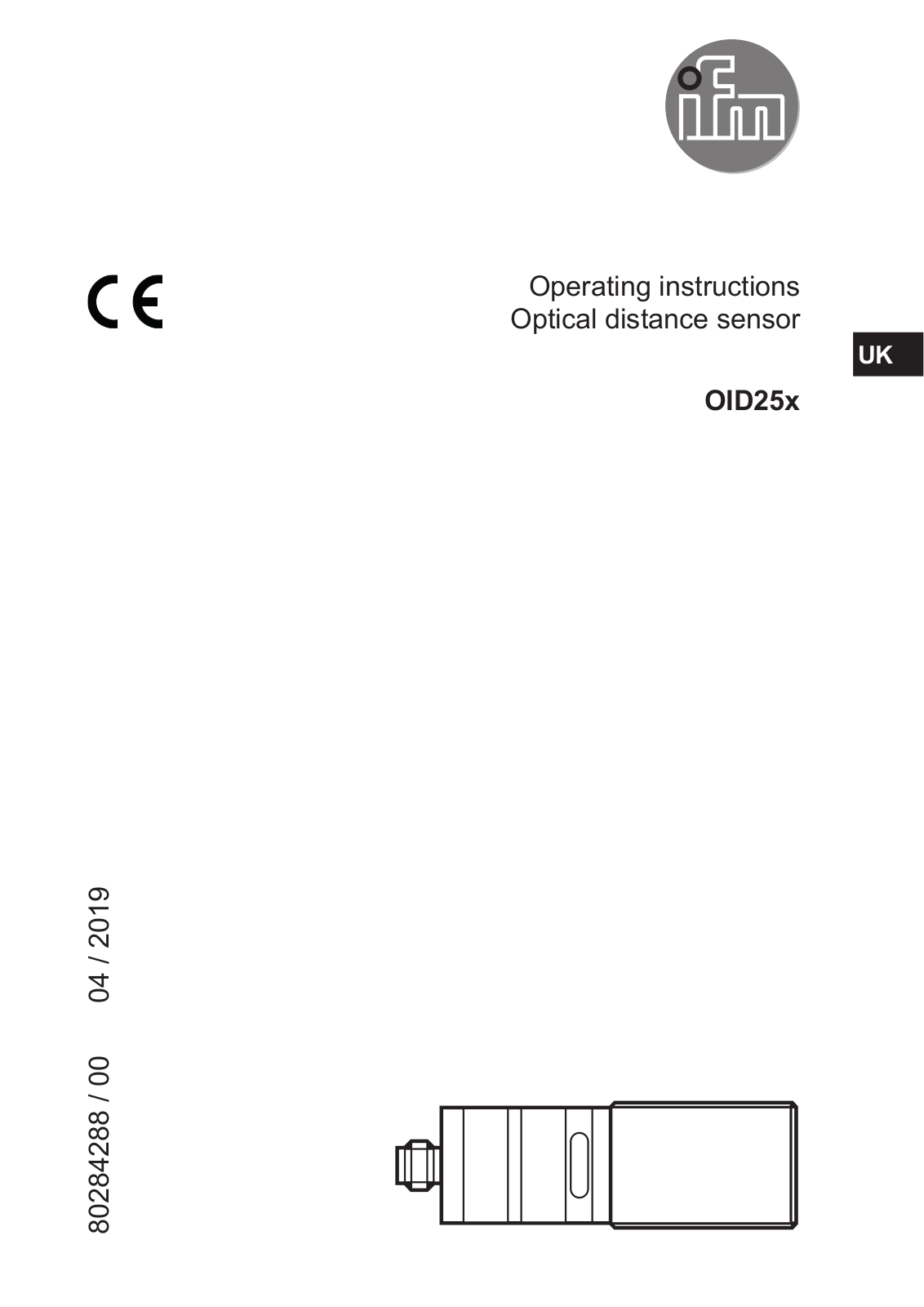 IFM Electronic OID25 Operating Instructions Manual