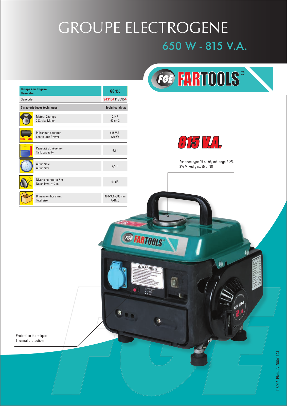 FARTOOLS GG950 User Manual