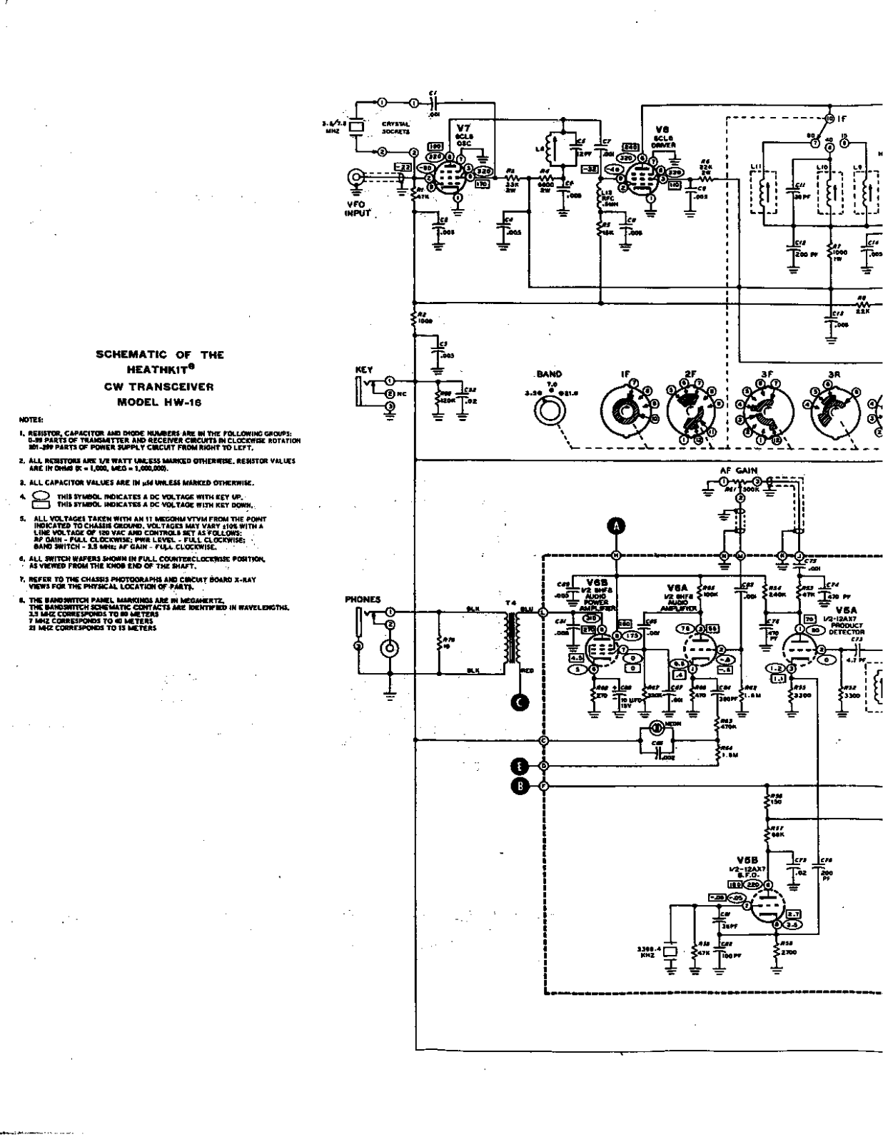 HEATHKIT HW-16 SCHEMATIC