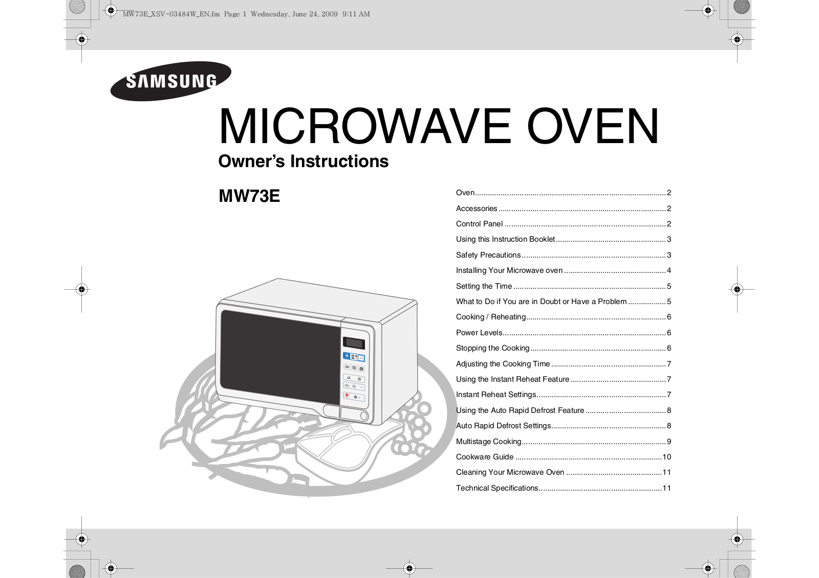 Samsung MW73E User Manual