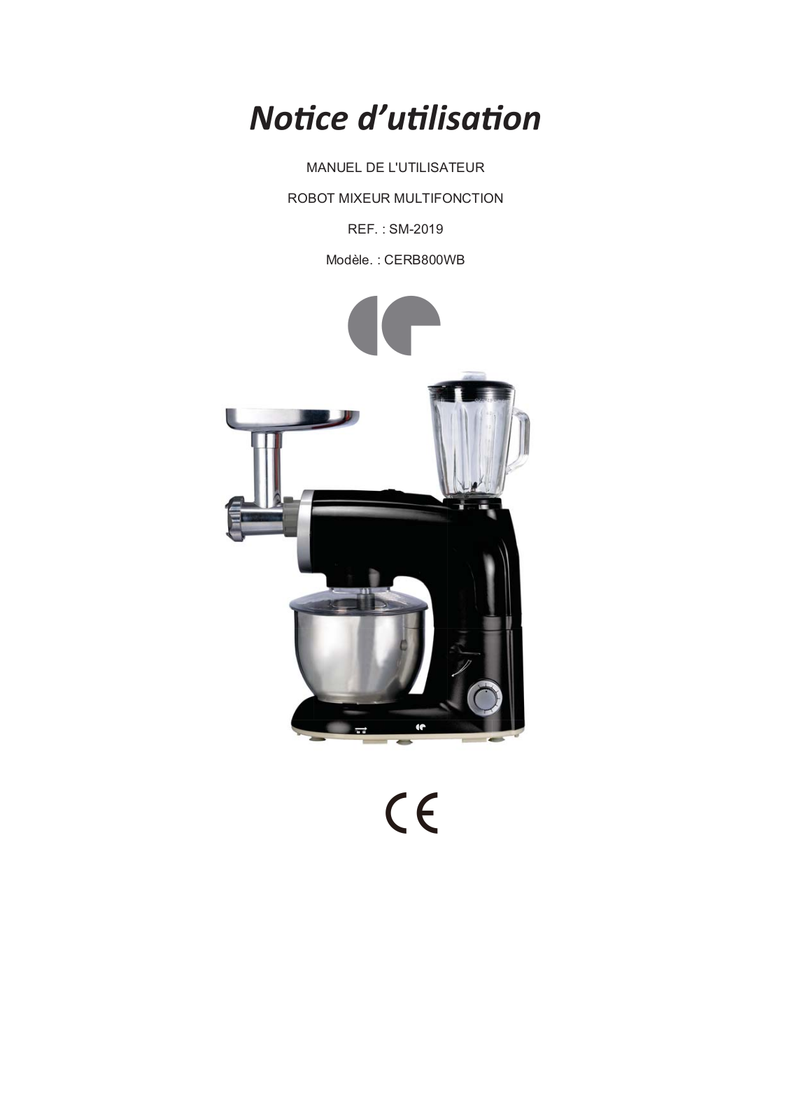 CONTINENTAL EDISON CERB800WB User Manual