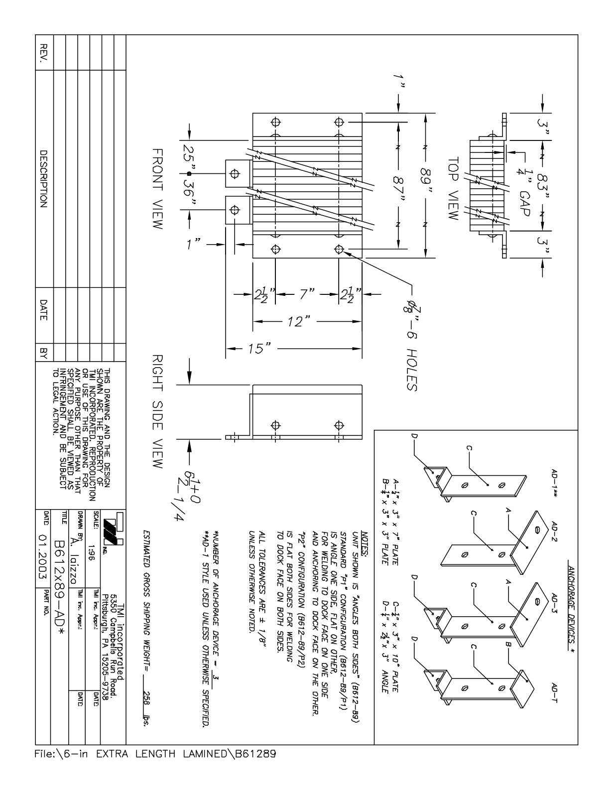 Tmi B61289 User Manual