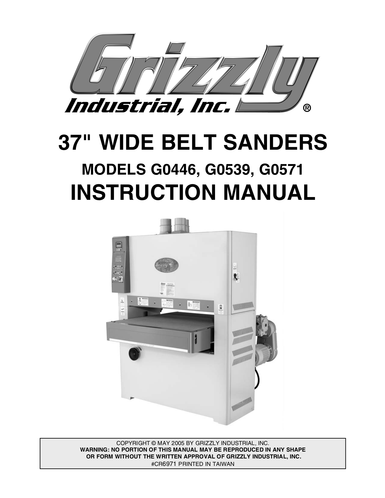 Grizzly G0539, G0446 User Manual 2