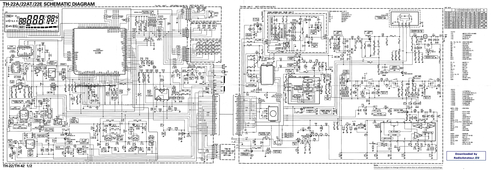 Kenwood TH22 Schematic