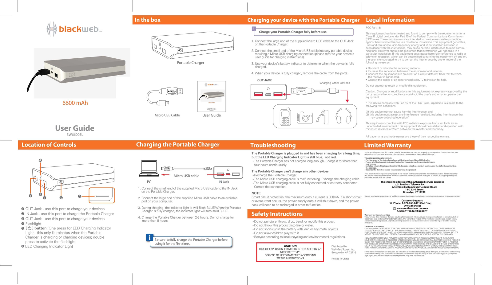 Blackweb BW6600SL User Manual