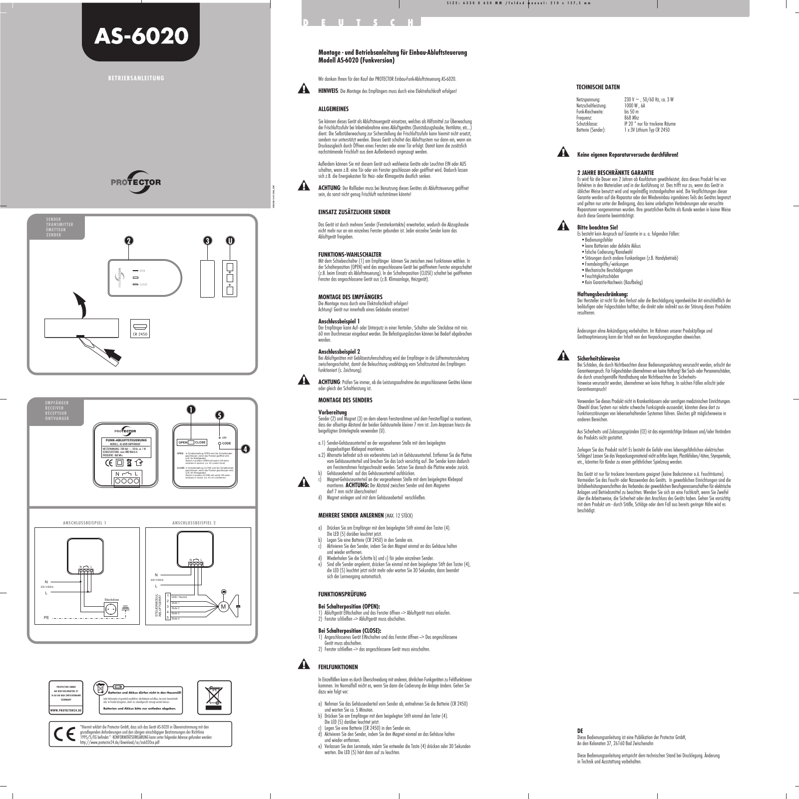 Protector AS 6020 User guide - ManualMachine.com