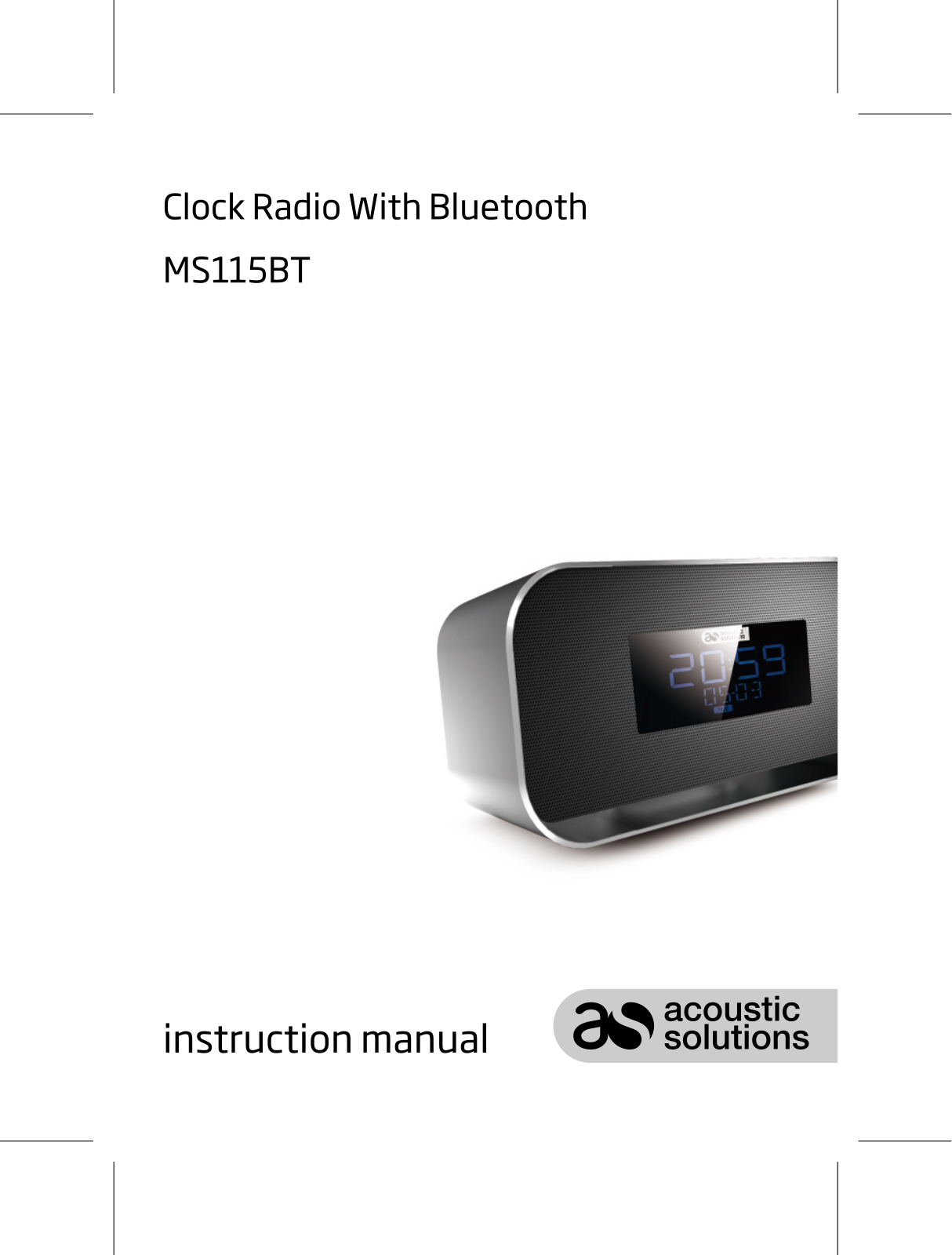 Acoustic Solutions MS115 Instruction manual