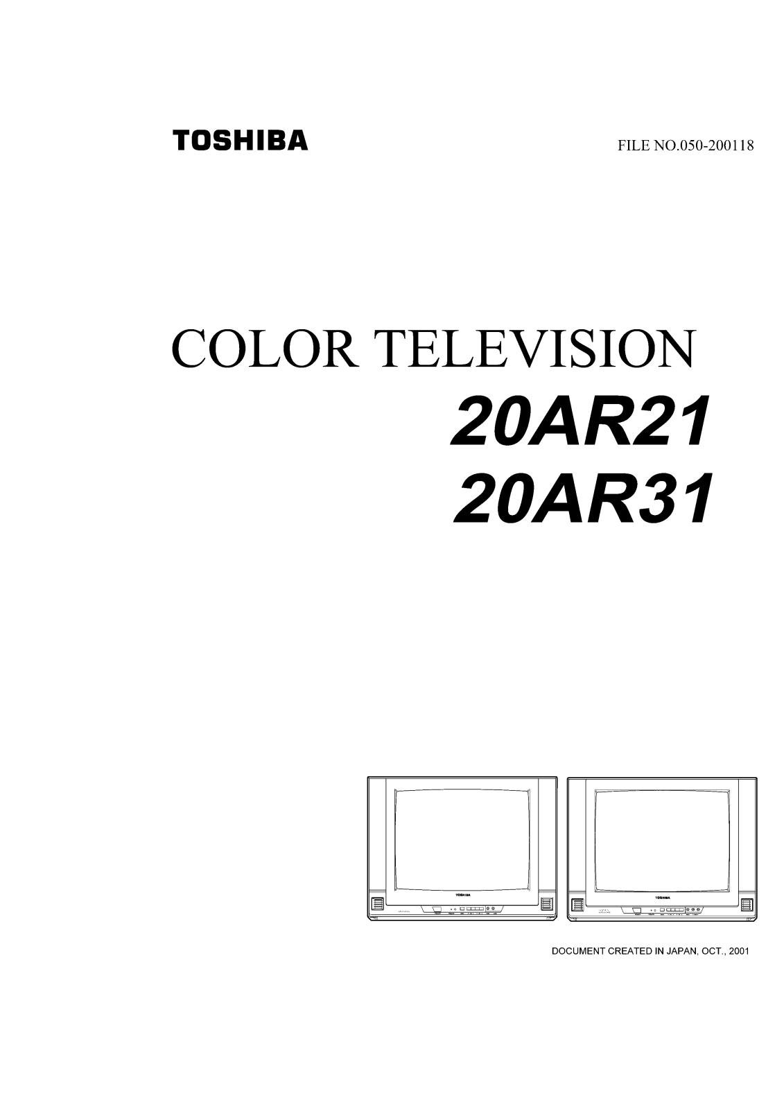 Toshiba 20AR21, 20AR31 Schematic