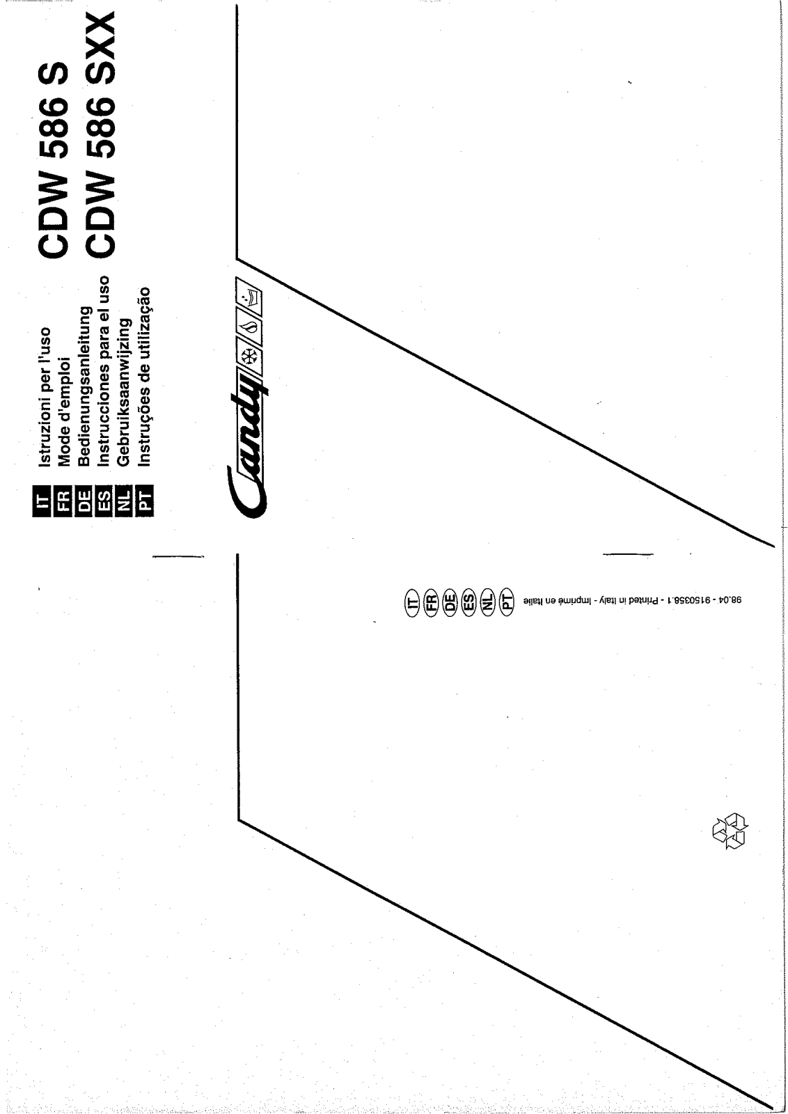 Candy LS CDW586 Manual