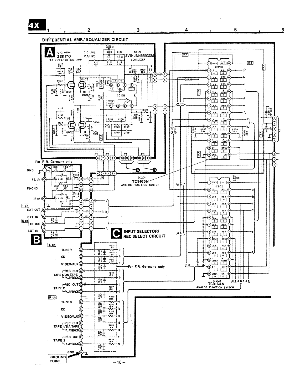 Technics SUV-4-X Schematic