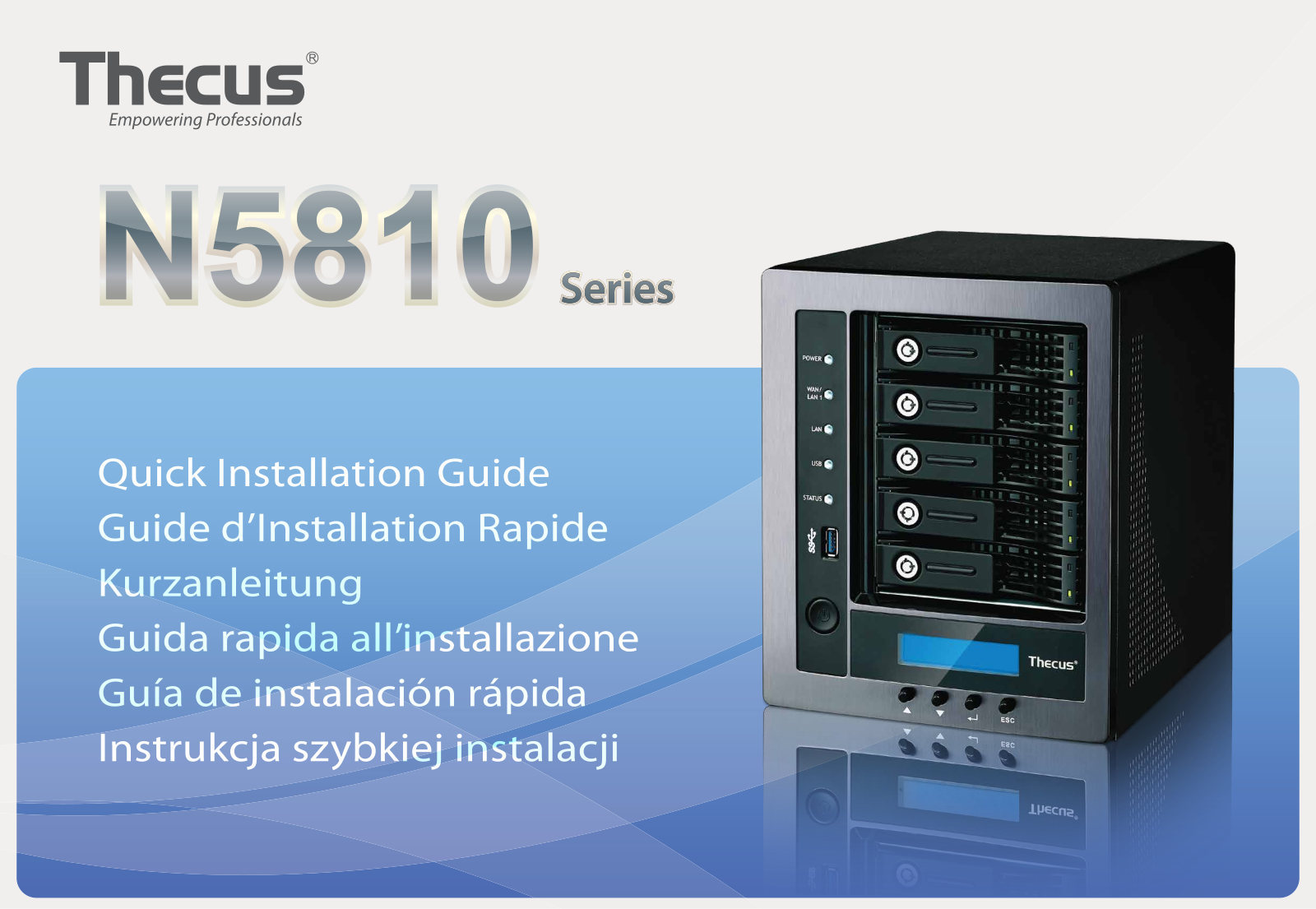 Thecus N5810 Quick Start Guide