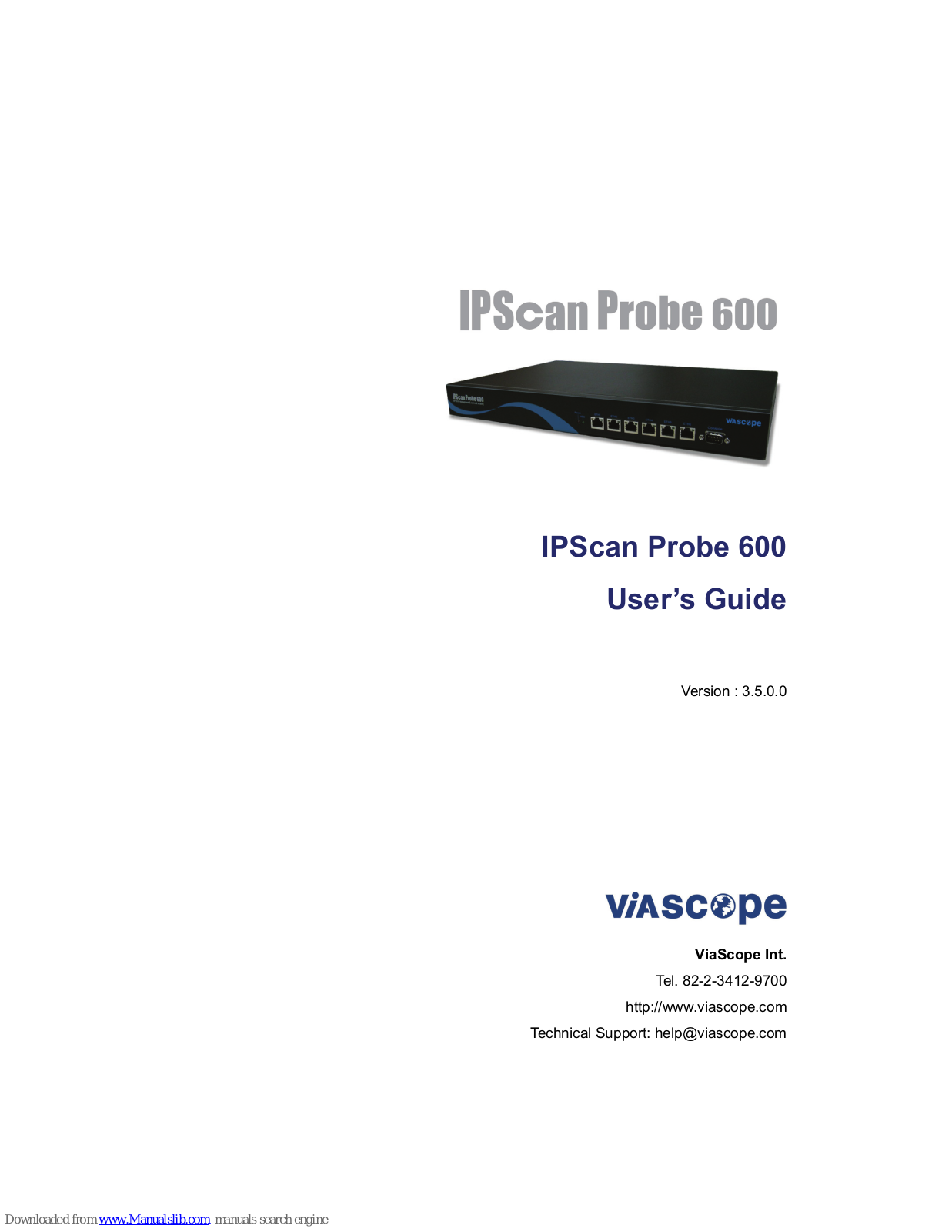 Viascope ipscan probe 600 User Manual