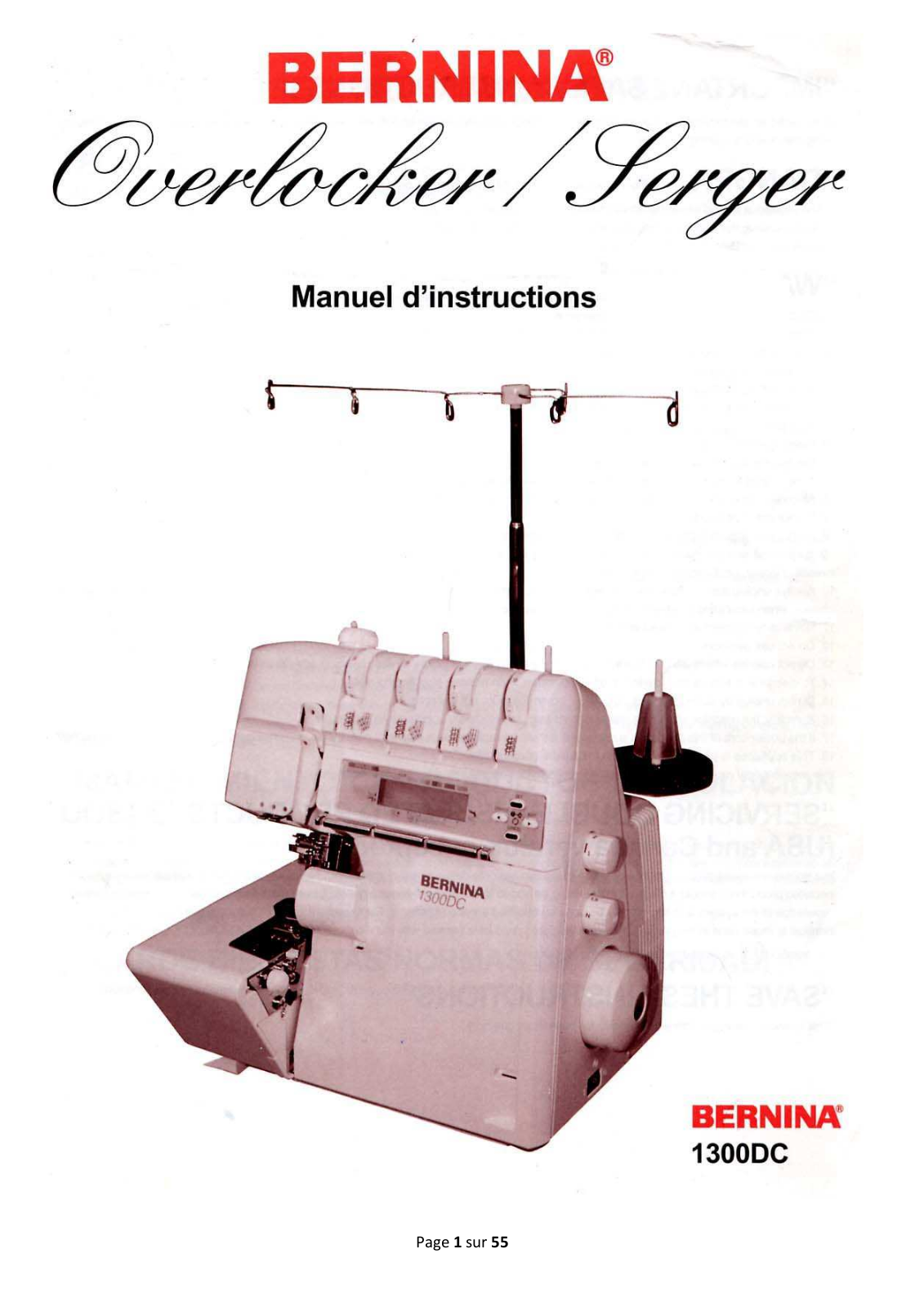 BERNINA 1300DC User Manual