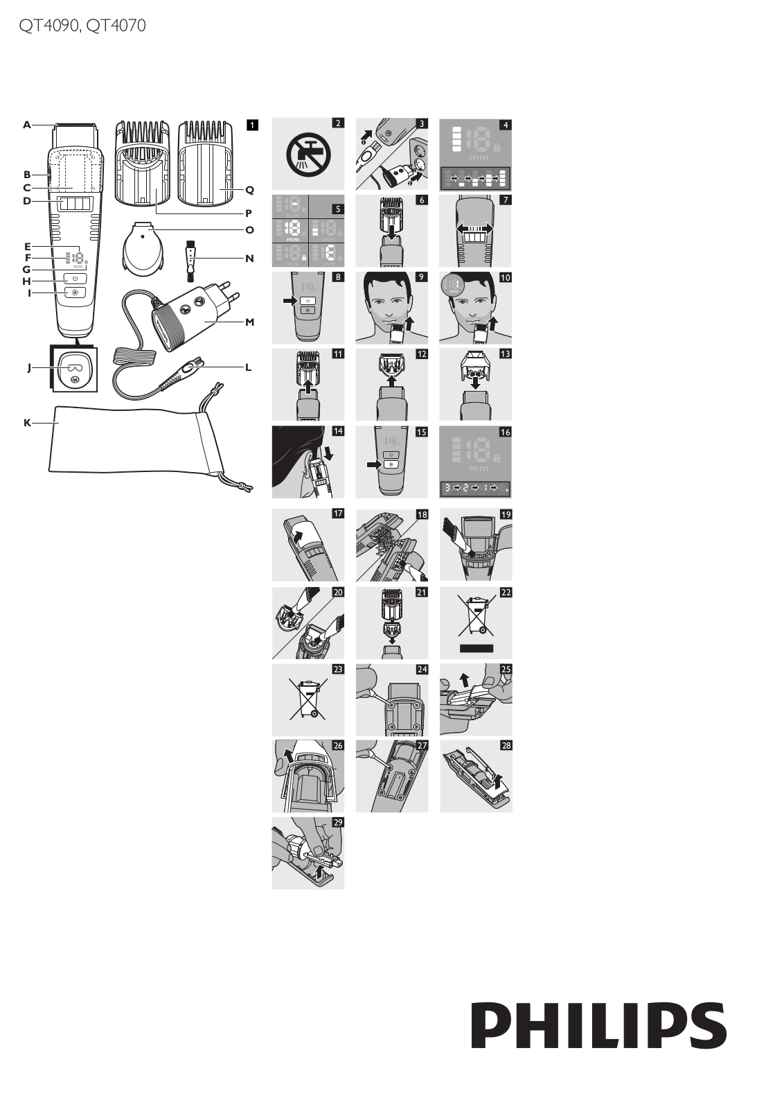 Philips QT4090, QT4070 User Manual