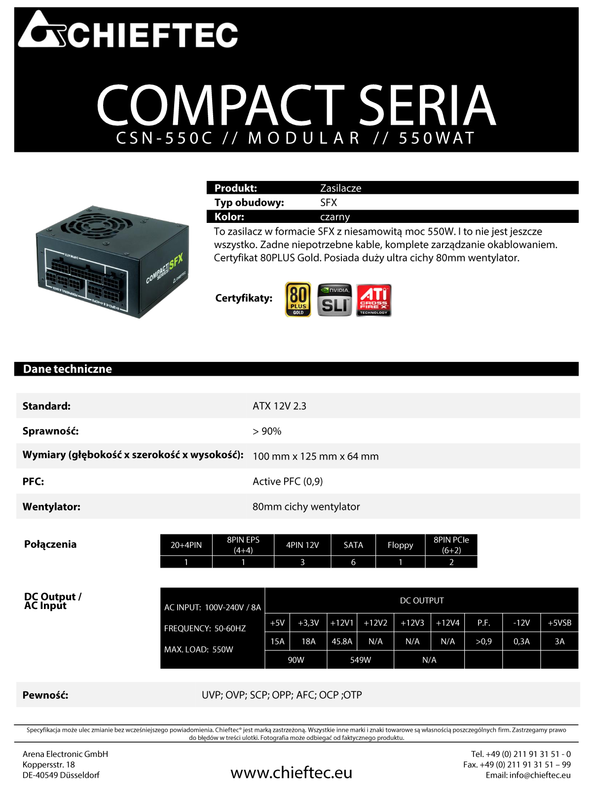 Chieftec CSN-550C User Manual