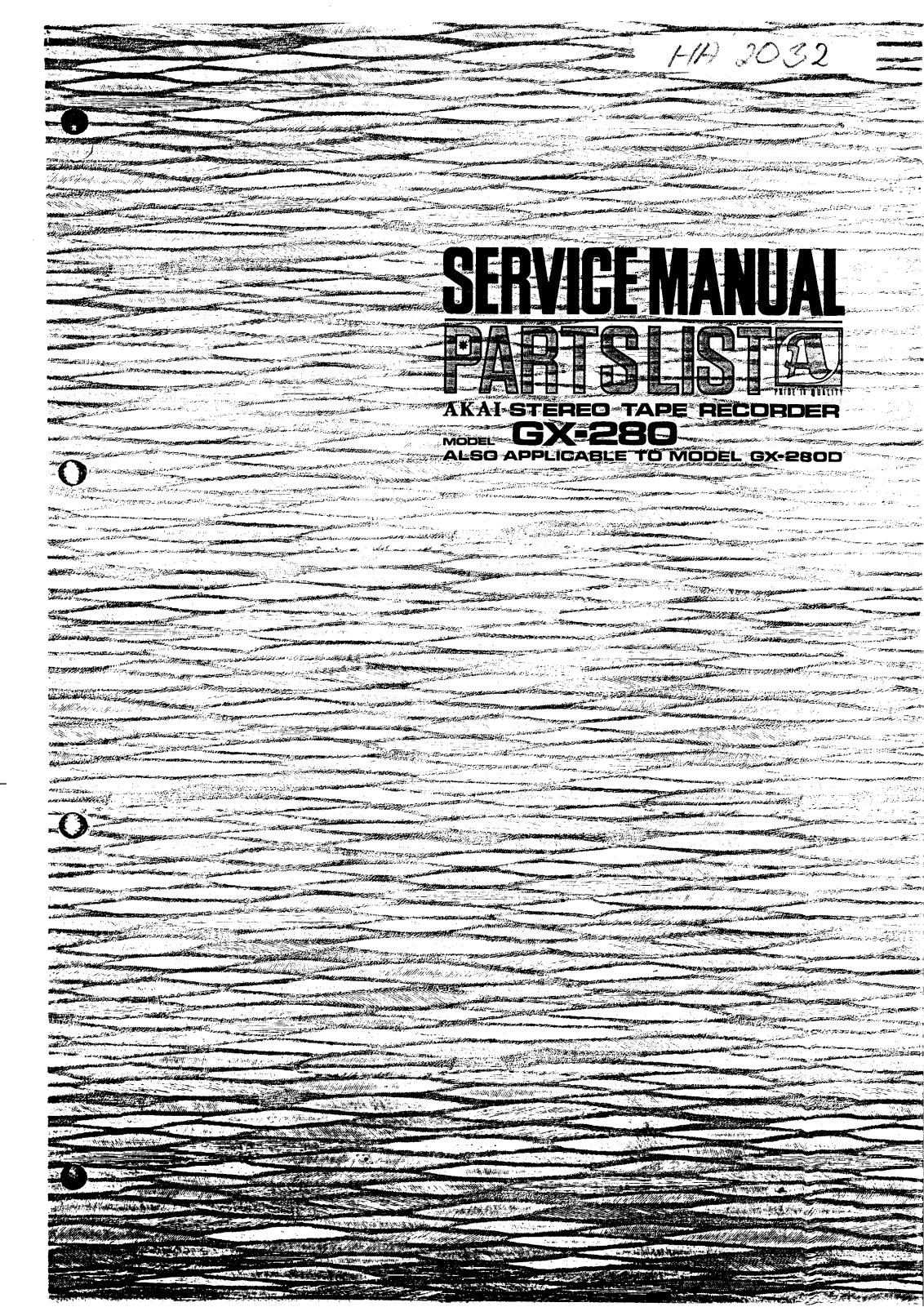 Akai GX-280 Service manual