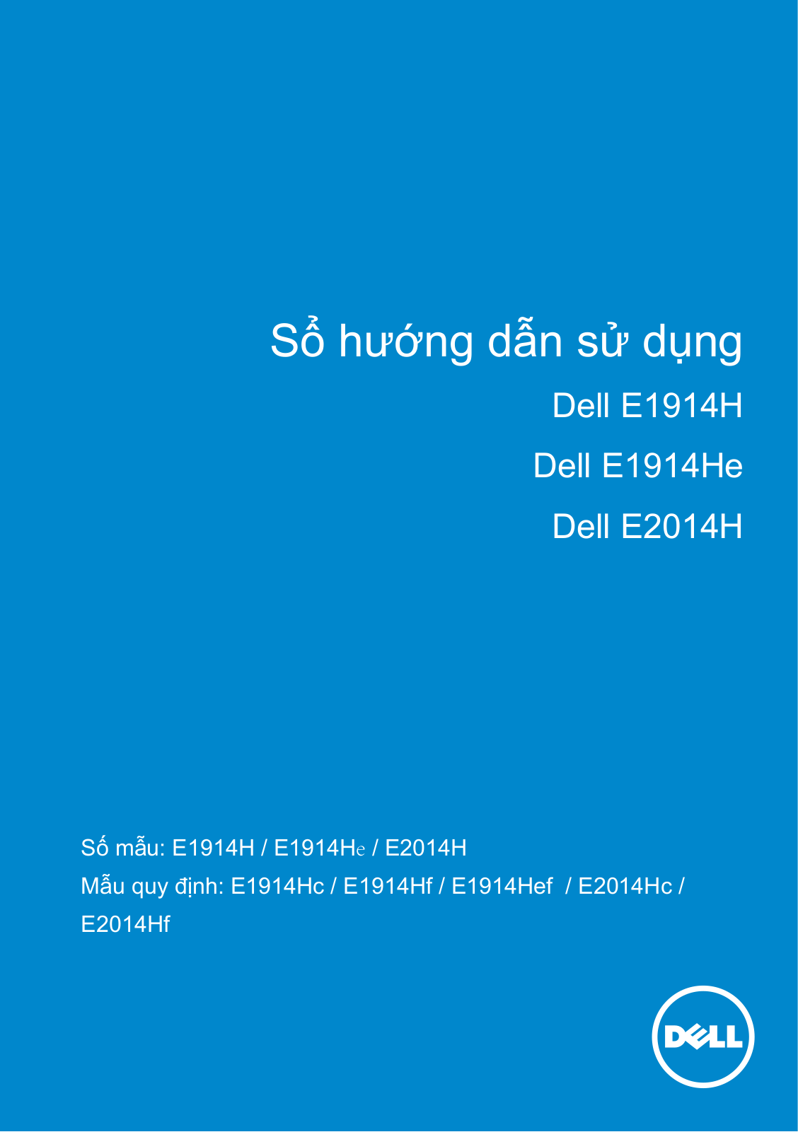 Dell E1914H User Manual