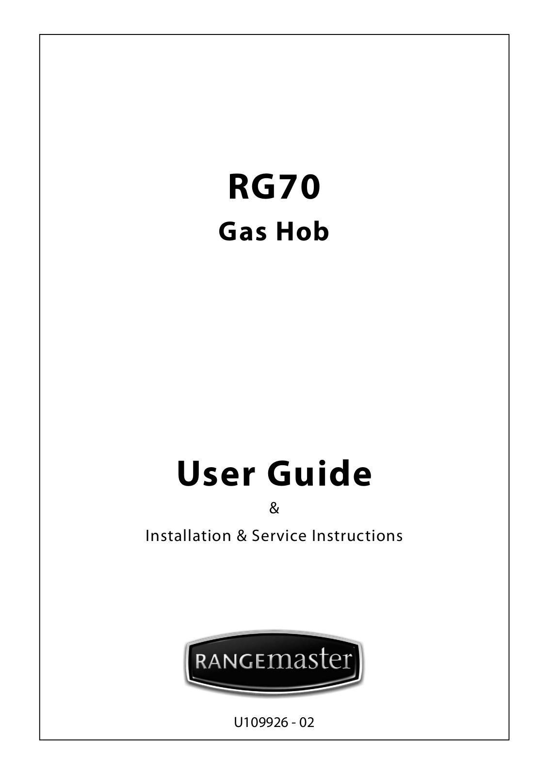 Rangemaster RG70 User Manual