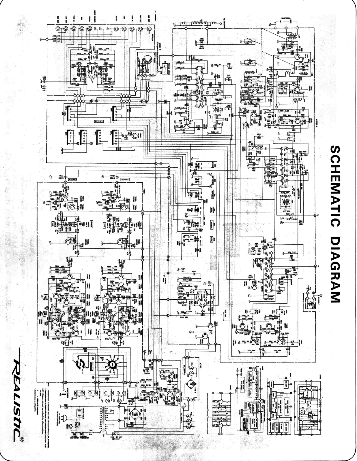 Realistic STA-800 Schematic