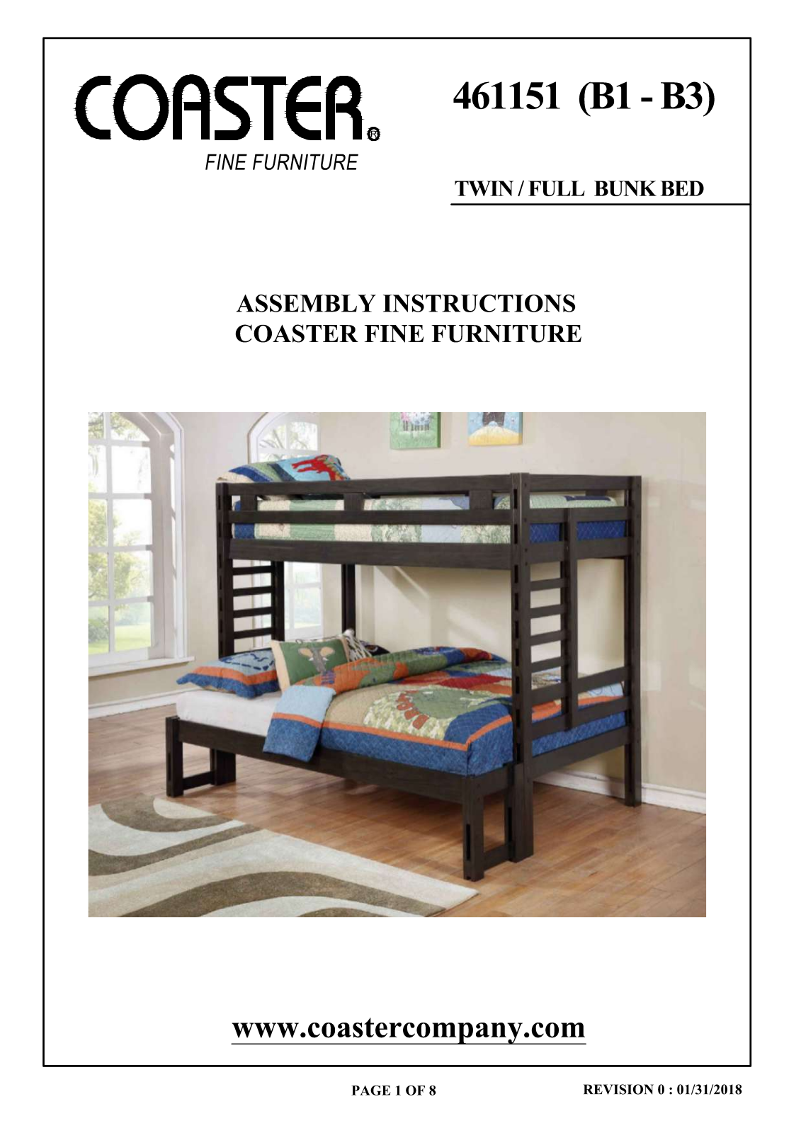 Coaster 461151 Assembly Guide - ManualMachine.com