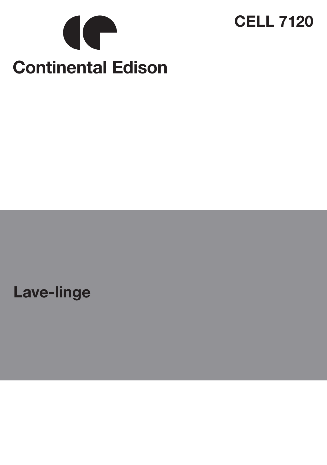 CONTINENTAL EDISON CELL712FBV User Manual