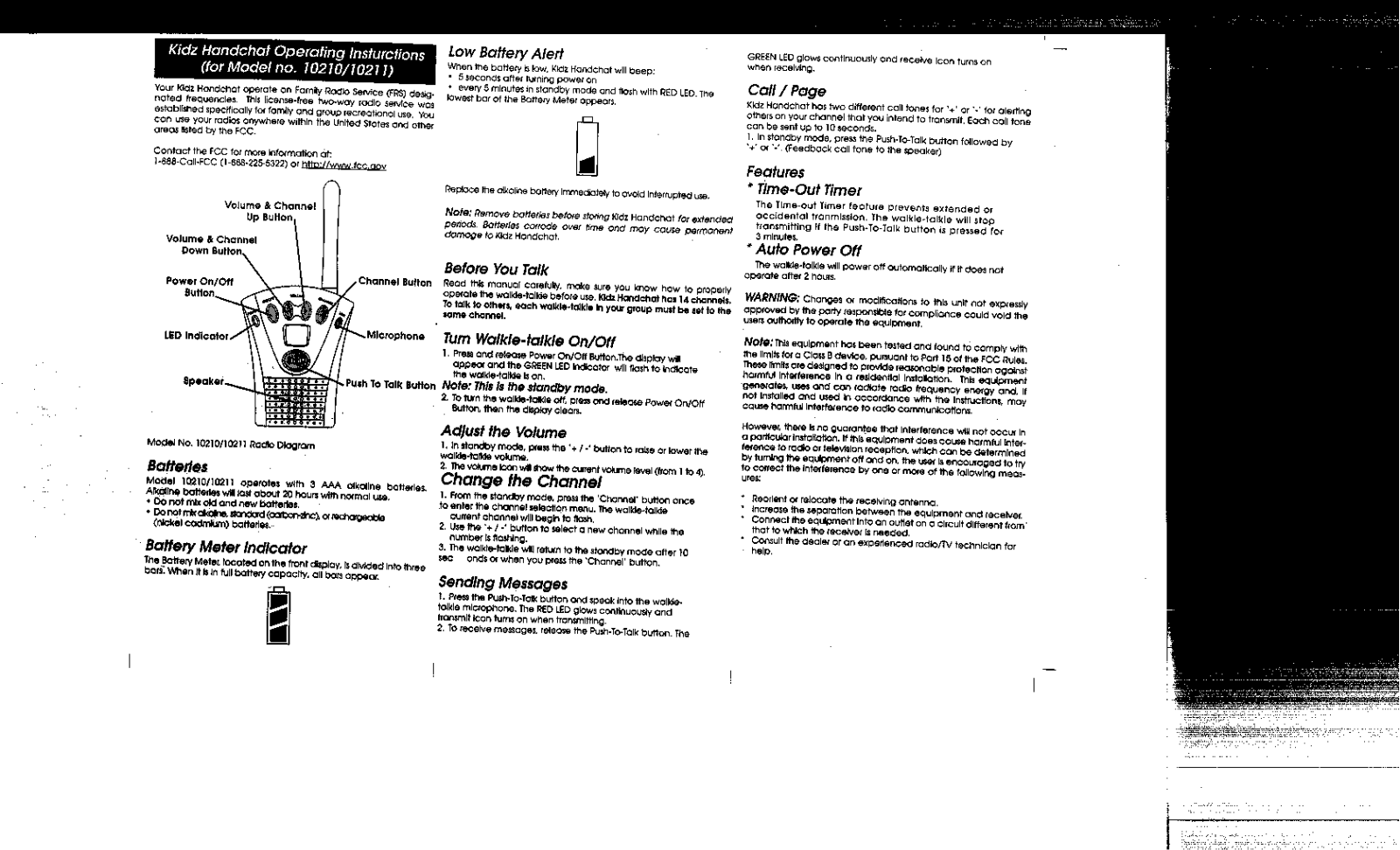 Kessel Electronics 10211 User Manual