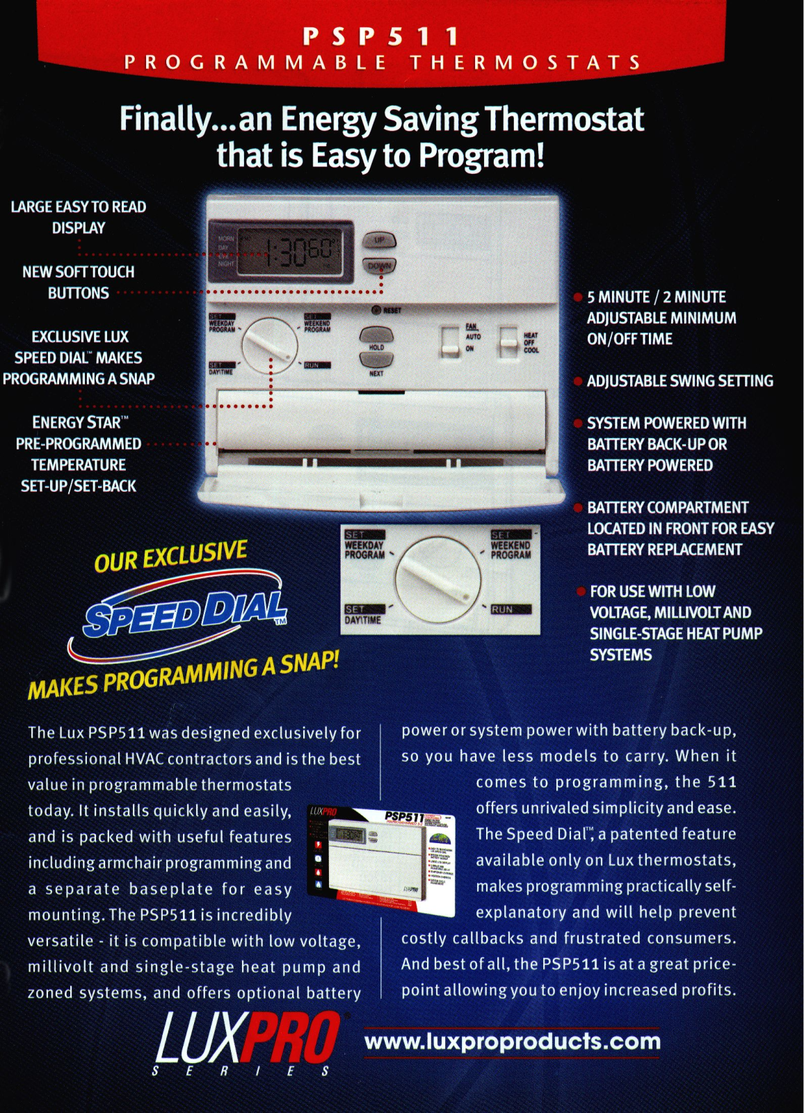 Lux Products PSP511 User Manual