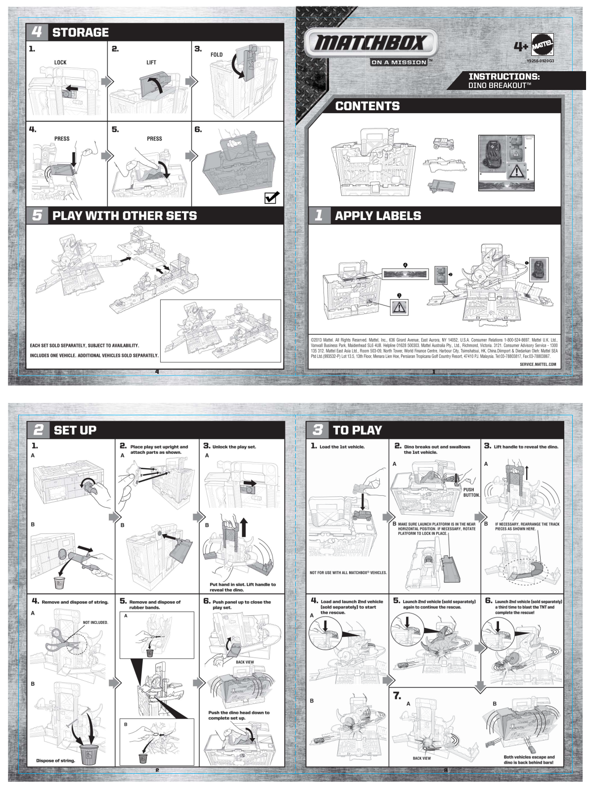 Fisher-Price Y9256 Instruction Sheet