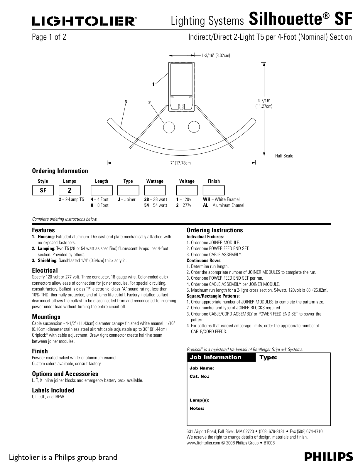 Philips Silhouette SF User Manual